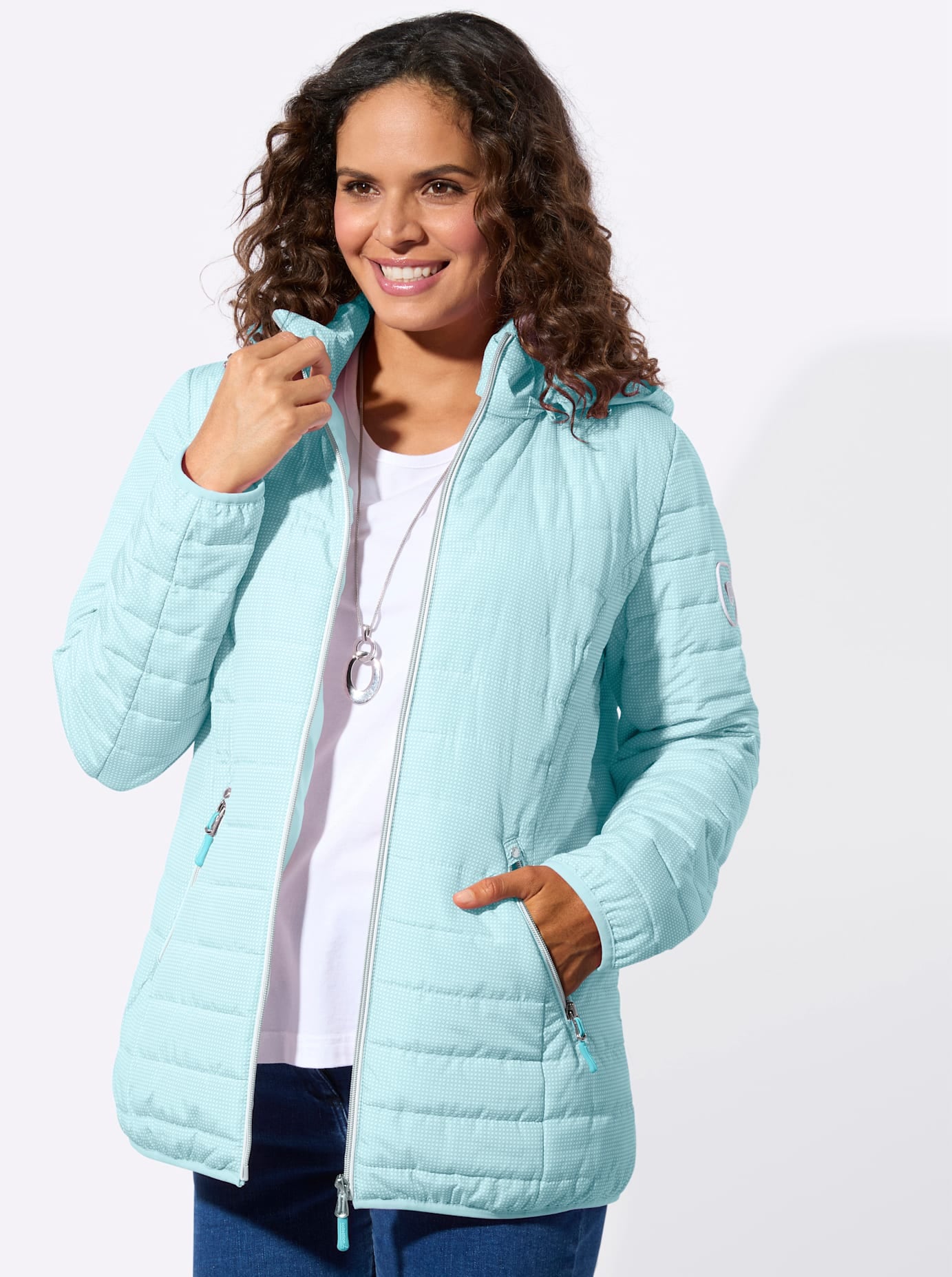 Casual Looks Steppjacke mit Kapuze