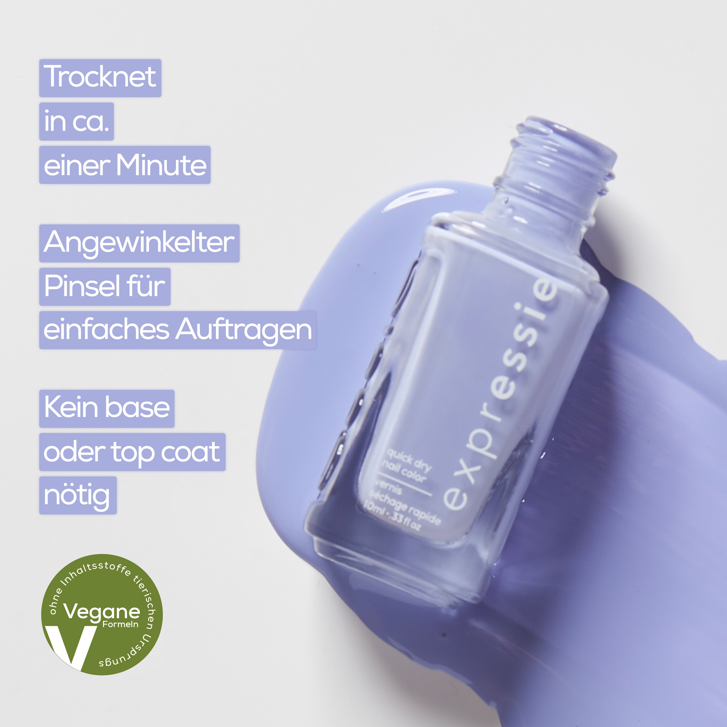 essie Nagellack »EXPRESSIE« schnelltrocknende Farbe und Glanz in einem Schritt