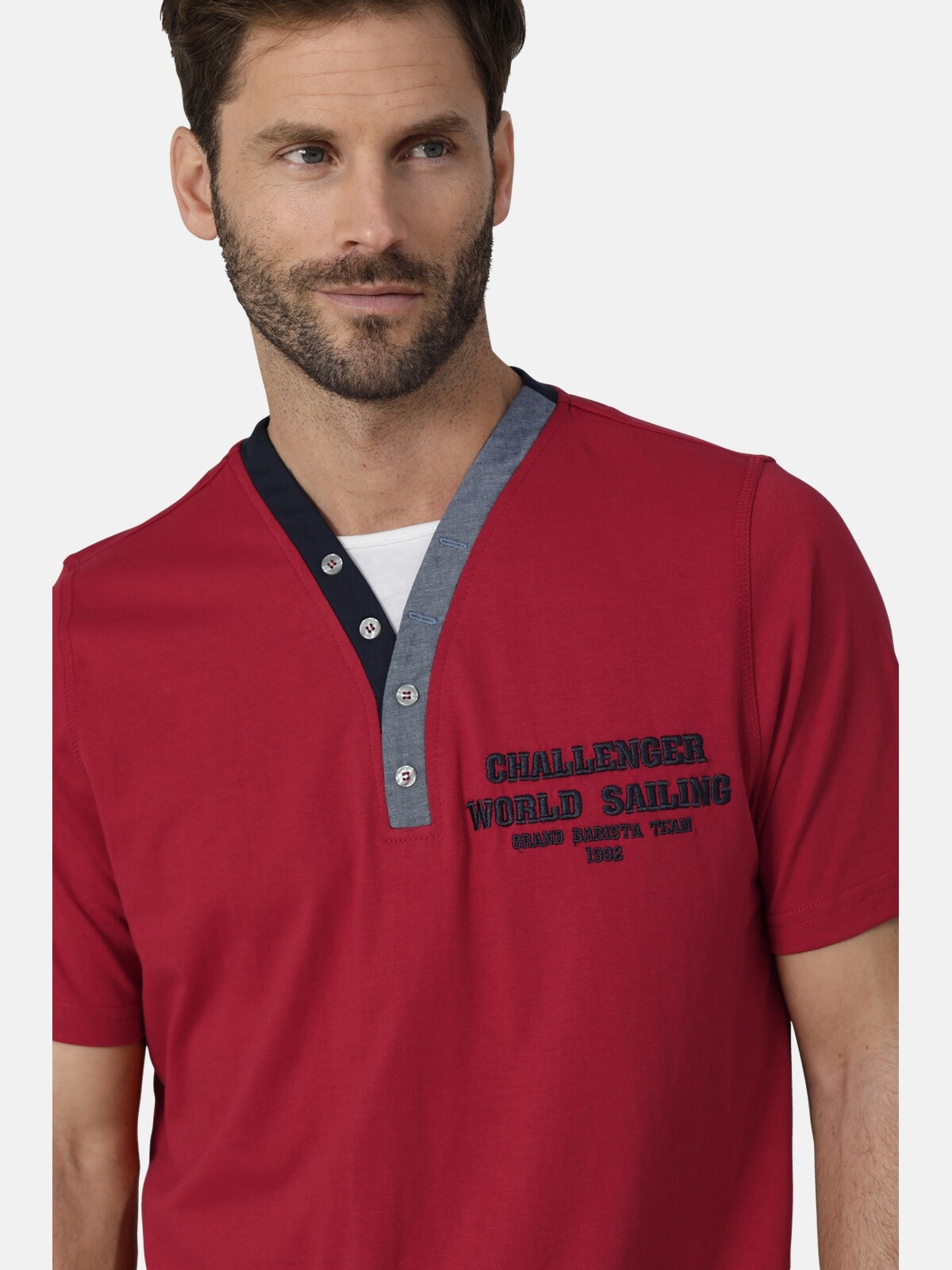 Babista T-Shirt »T-Shirt ROMOLINO«, (1 tlg.), mit eleganten Zierknöpfen