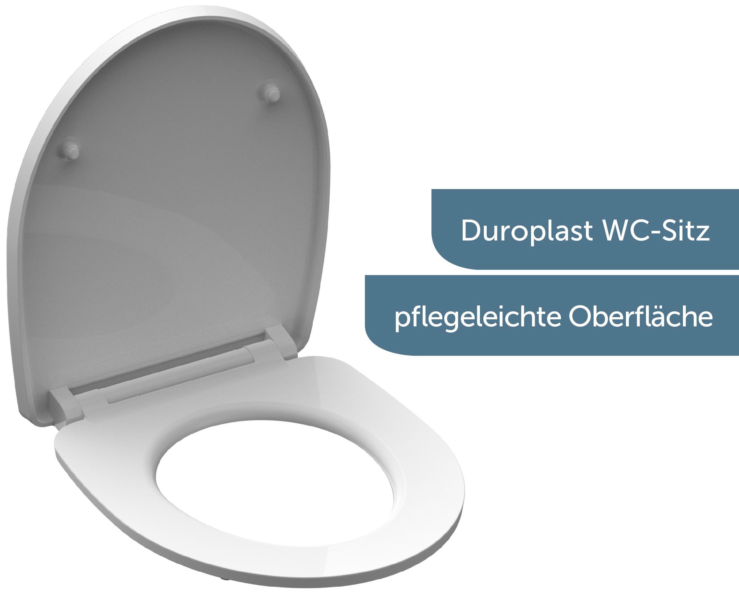 Schütte WC-Sitz »Magic Light«, Duroplast, mit Absenkautomatik und Schnellverschluss, High Gloss