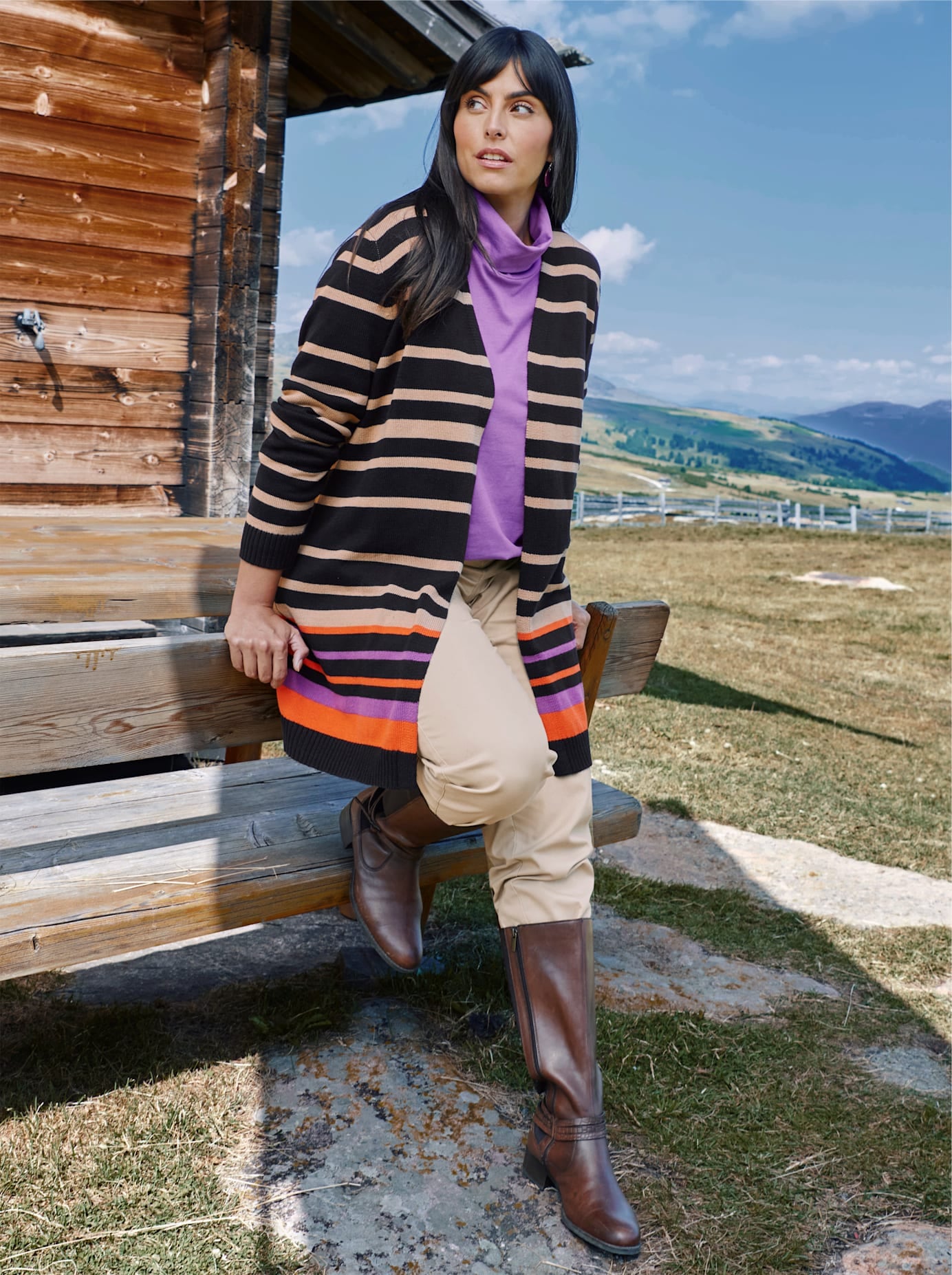 Sheego Longstrickjacke