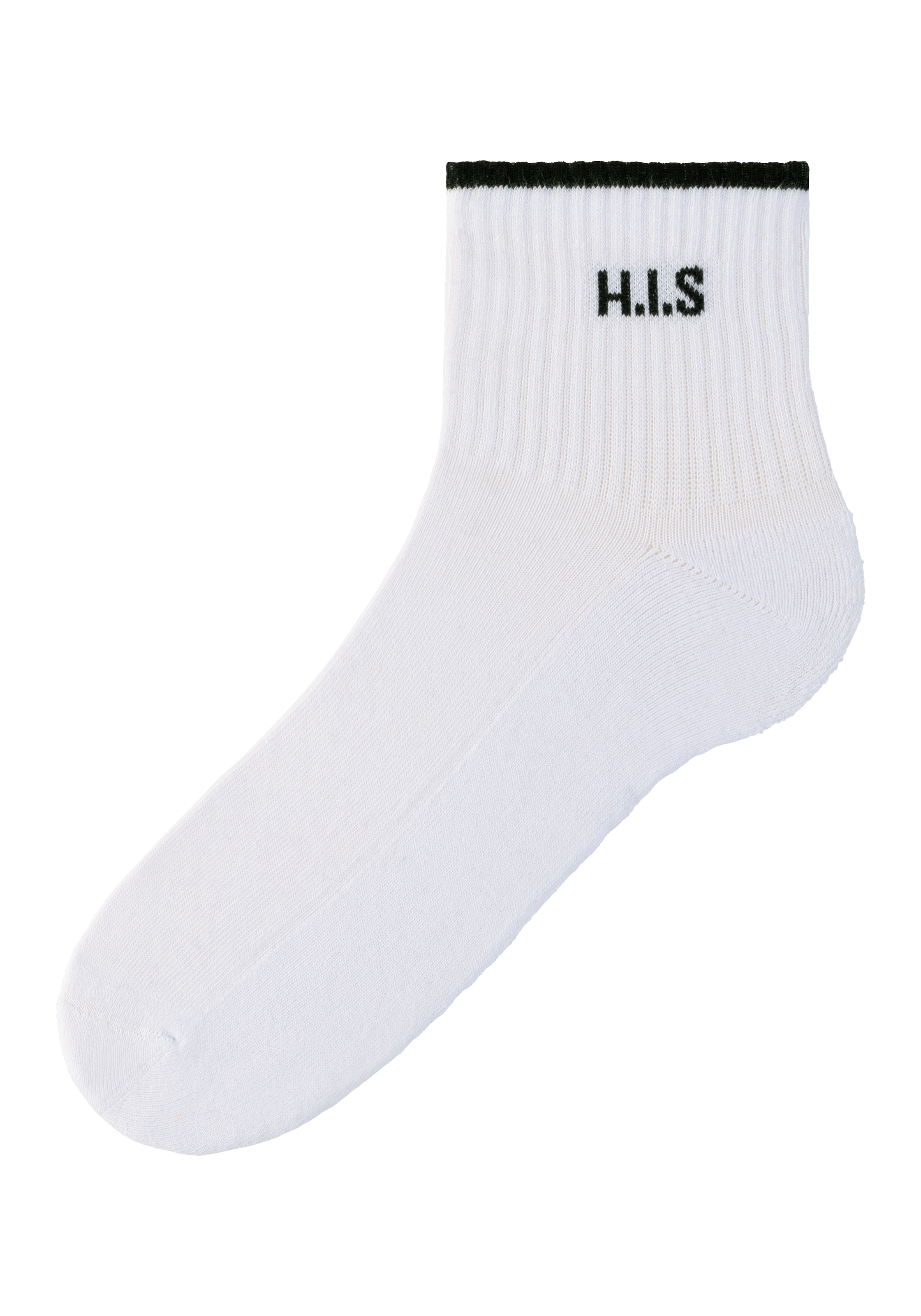 H.I.S Sportsocken, (Packung, 6 Paar), Kurzsocken mit Frottee & verstärkten Belastungszonen