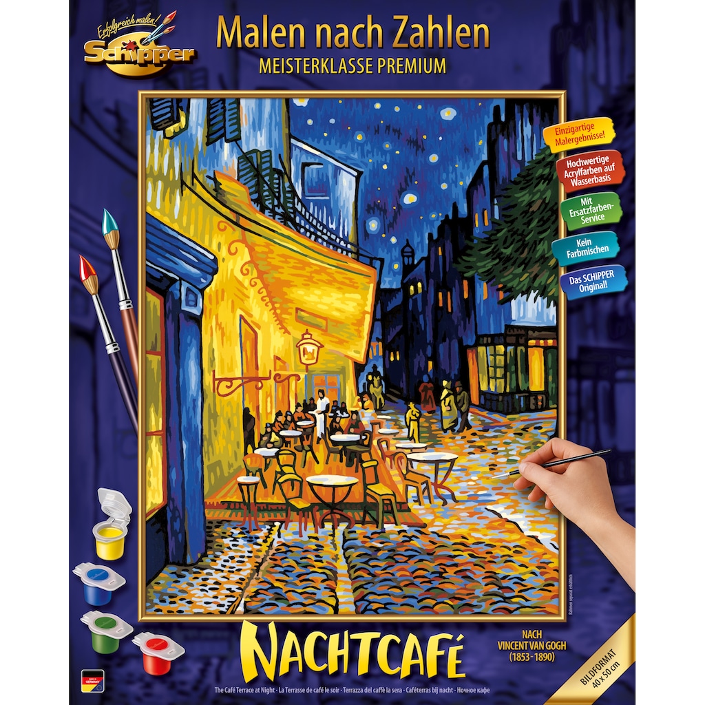 Schipper Malen nach Zahlen »Das Nachtcafé nach Vincent van Gogh (1853 - 1890)«