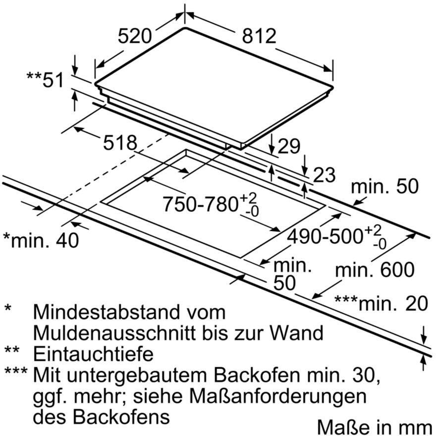 SIEMENS Induktions-Kochfeld von SCHOTT CERAN® »EX875LEC1E«, EX875LEC1E  online bei OTTO