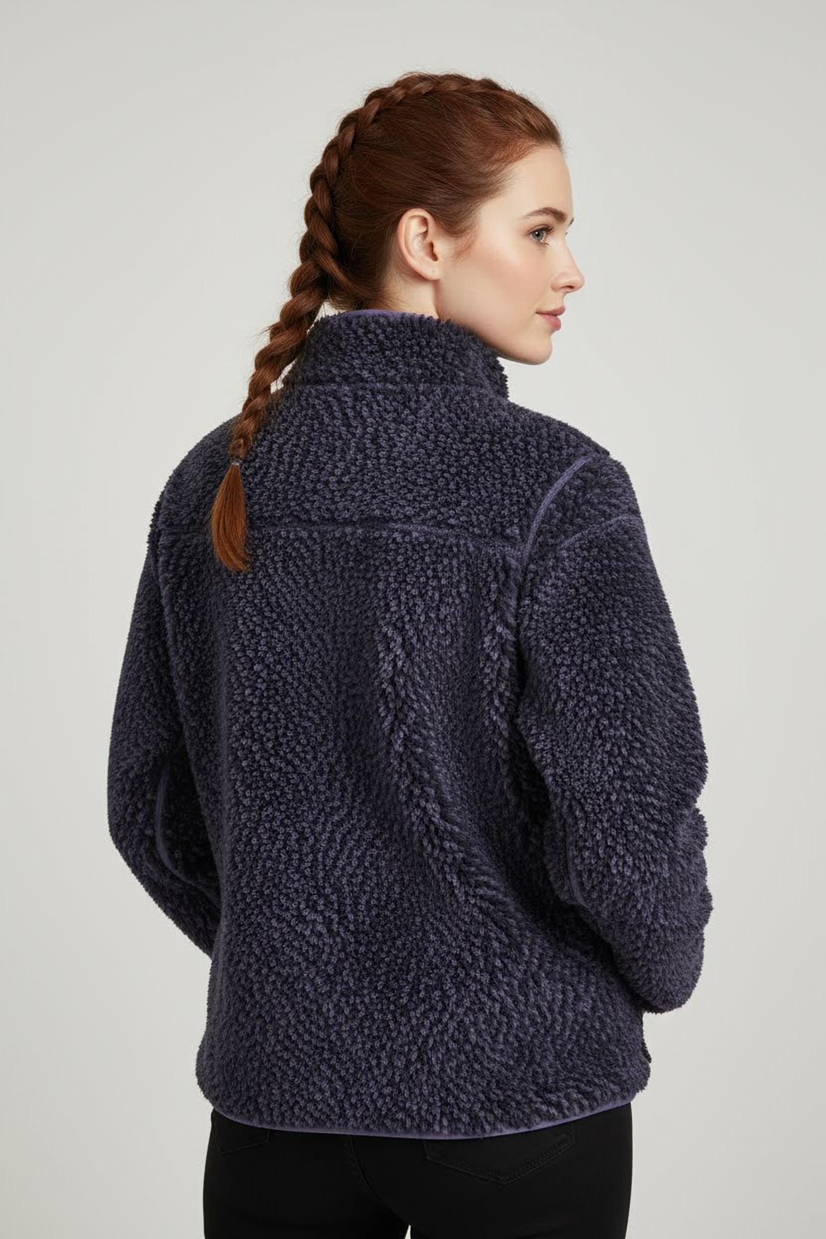 Converse Fleecejacke »WOMEN'S CONVERSE PRINTED SHERPA FULL-ZIP JACKET«