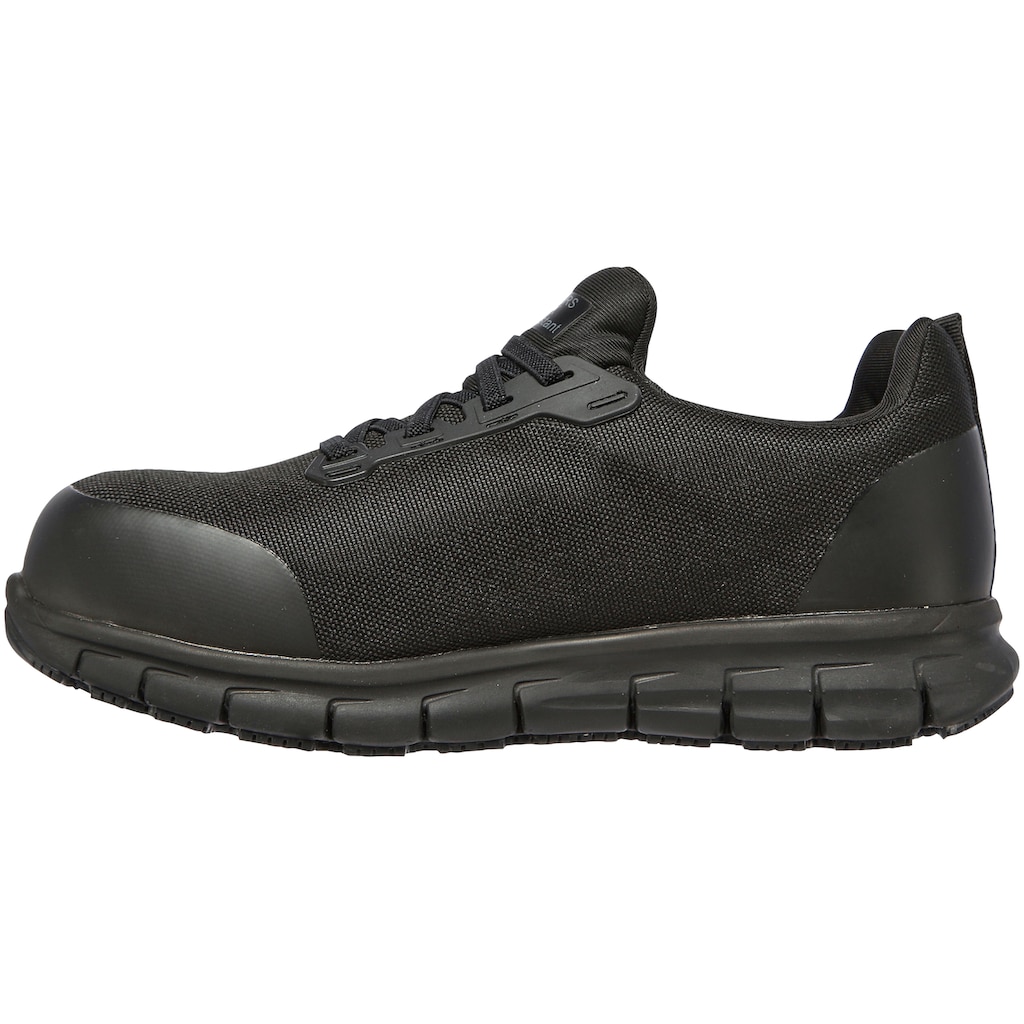 Skechers Sicherheitsschuh »SURE TRACK - JIXIE«, S1 P ESD, Slip On mit Bungeeschnürung, durchtrittsicher, atmungsaktiv