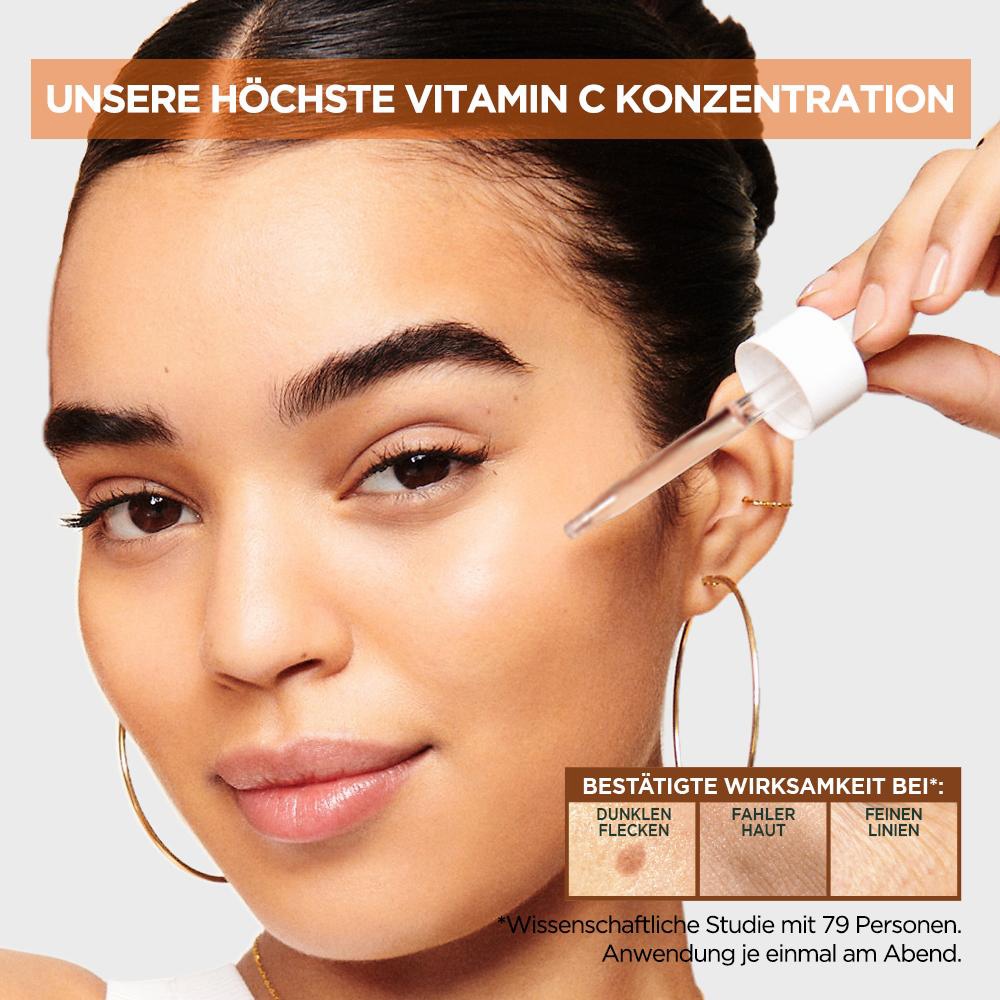 GARNIER Gesichtsserum »Garnier Vitamin C Glow Booster Nachtserum«, mit hoher Wirksamkeit