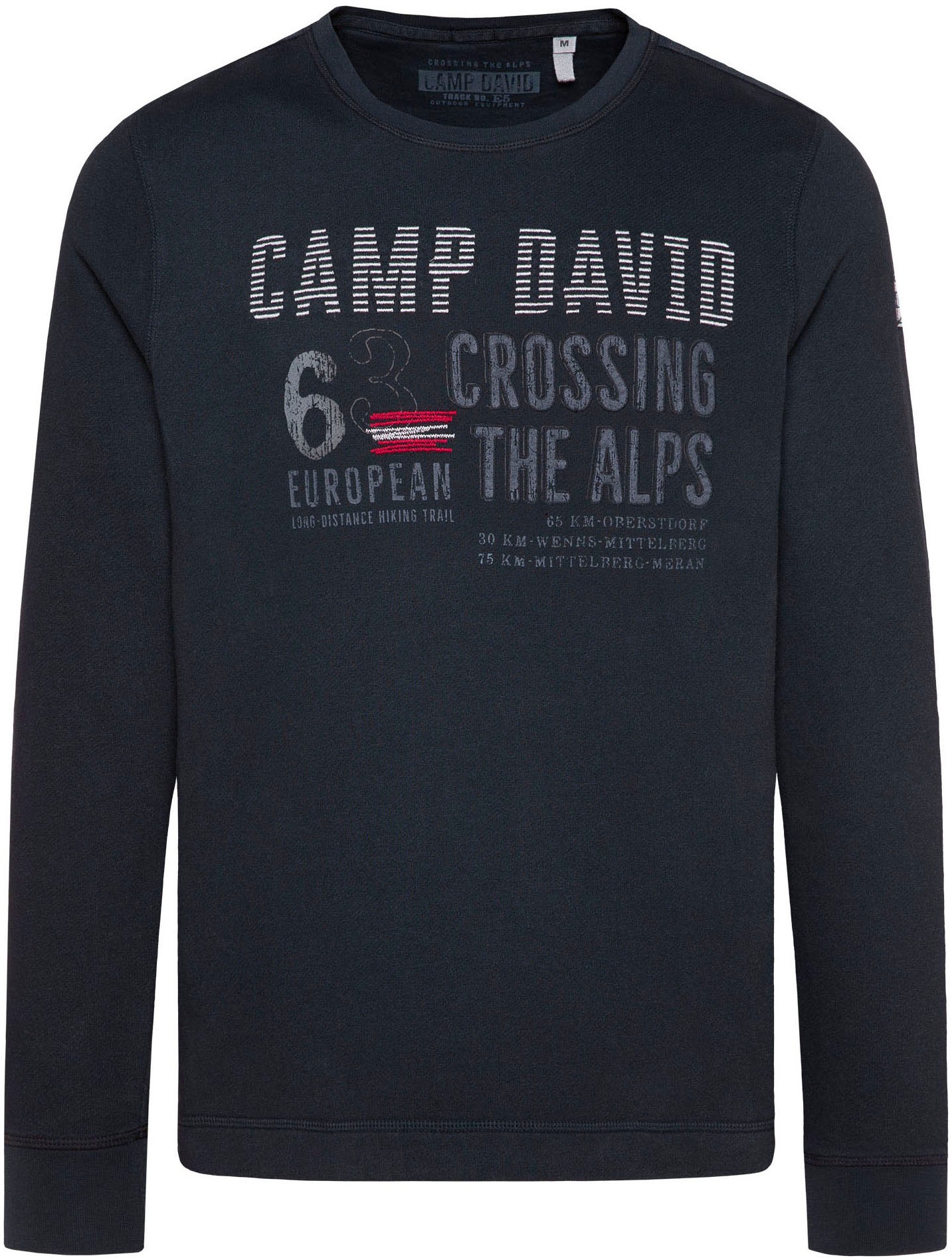 CAMP DAVID Sweatshirt, mit Prints und Stickereien