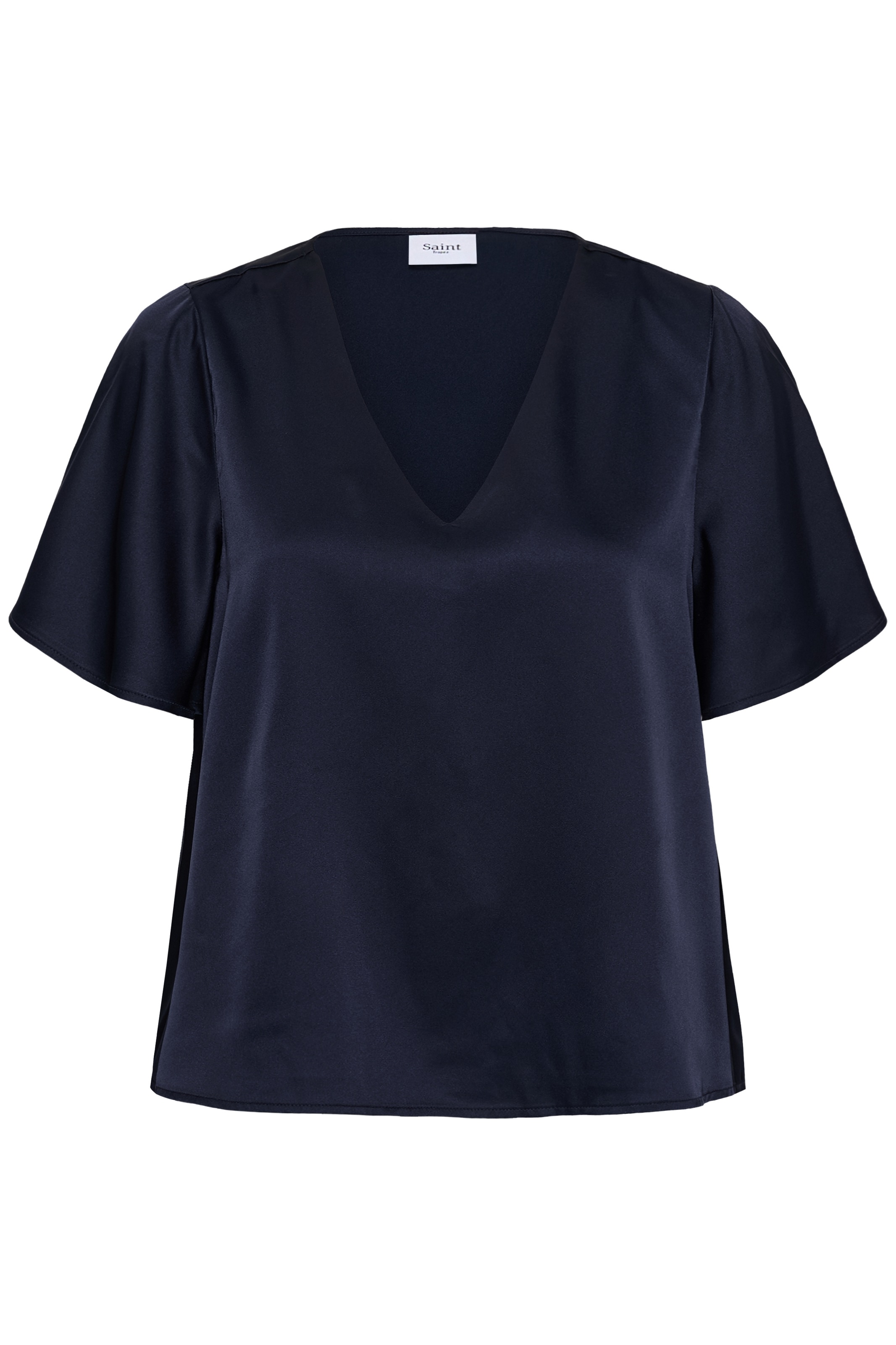 Saint Tropez Kurzarmbluse »LodisaSZ SS Blouse« Materialmix, Regular fit