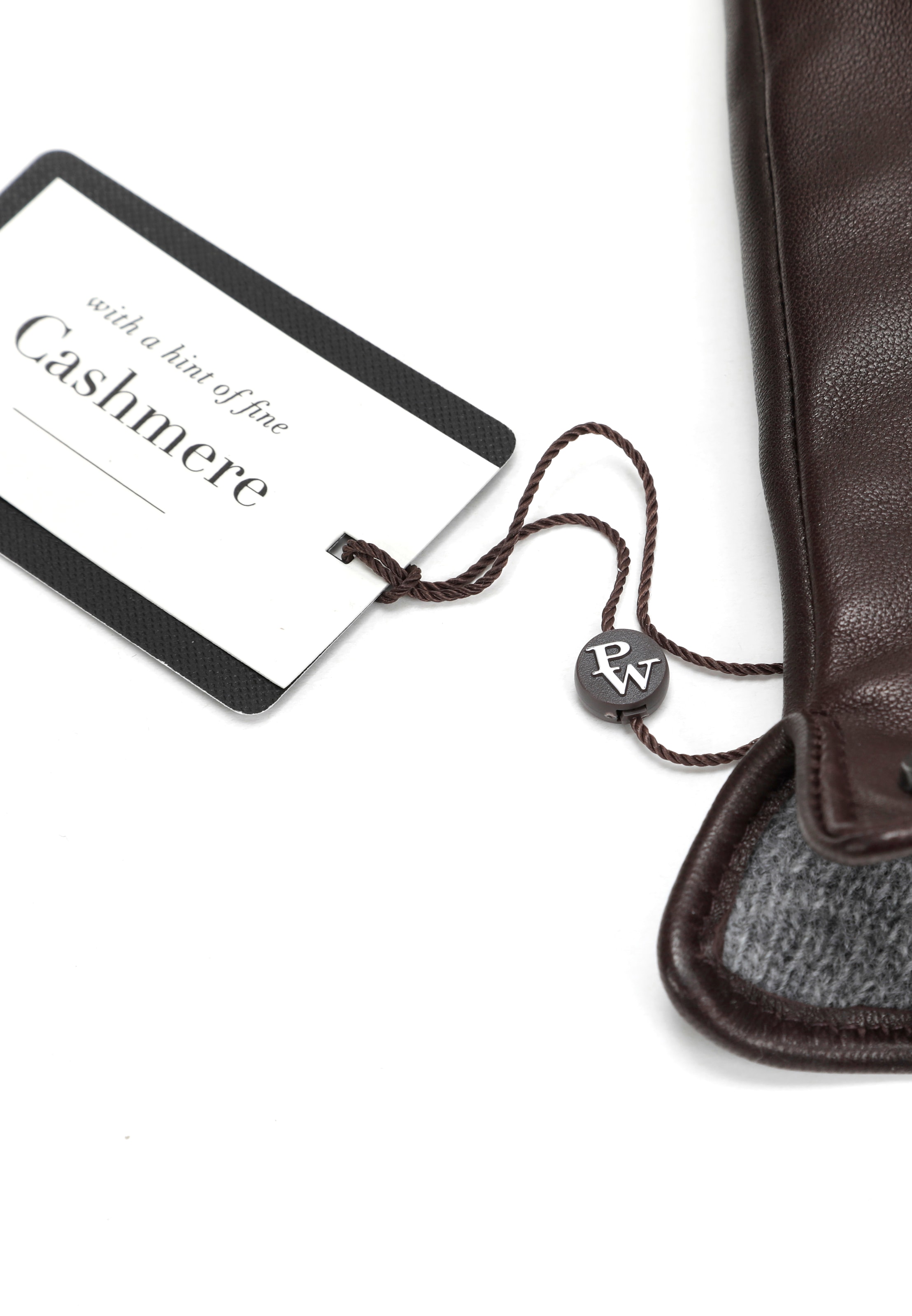 PEARLWOOD Lederhandschuhe »GRAY« 1 Paar,  Weiches Innenfutter mit Wollanteil, dekorative Ziernähte,