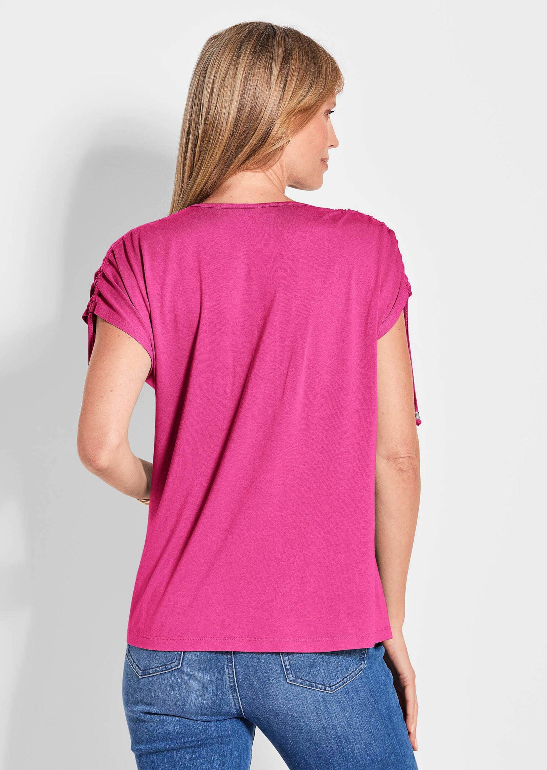 GOLDNER Kurzarmshirt »Kurzarm Viskose-Oberteil«