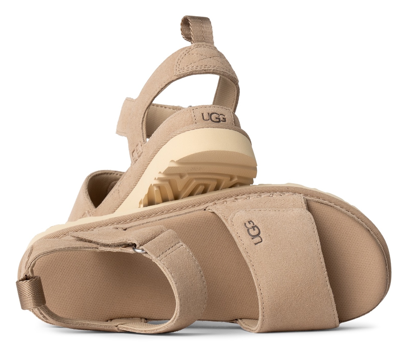 UGG Plateausandale »W GOLDENSTAR«, Plateausandale, Sandalette mit Klettverschluss