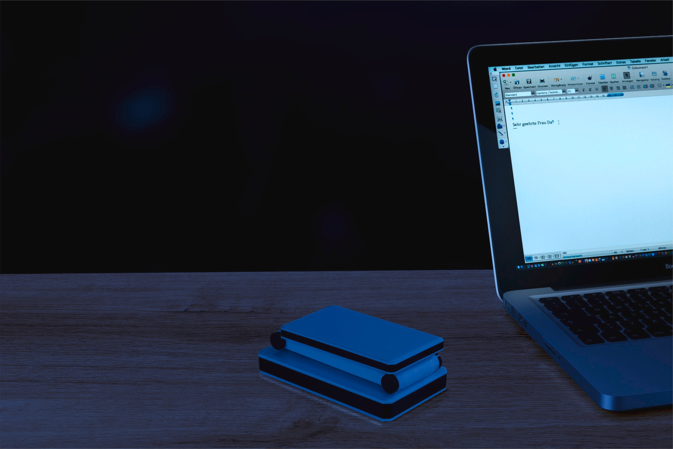 Maximex LED Schreibtischlampe »faltbar« LED-Modul 1 Stk. Neutralweiß LED Lampe, stufenlos verstellbar, USB-Port oder Batteriebetrieb