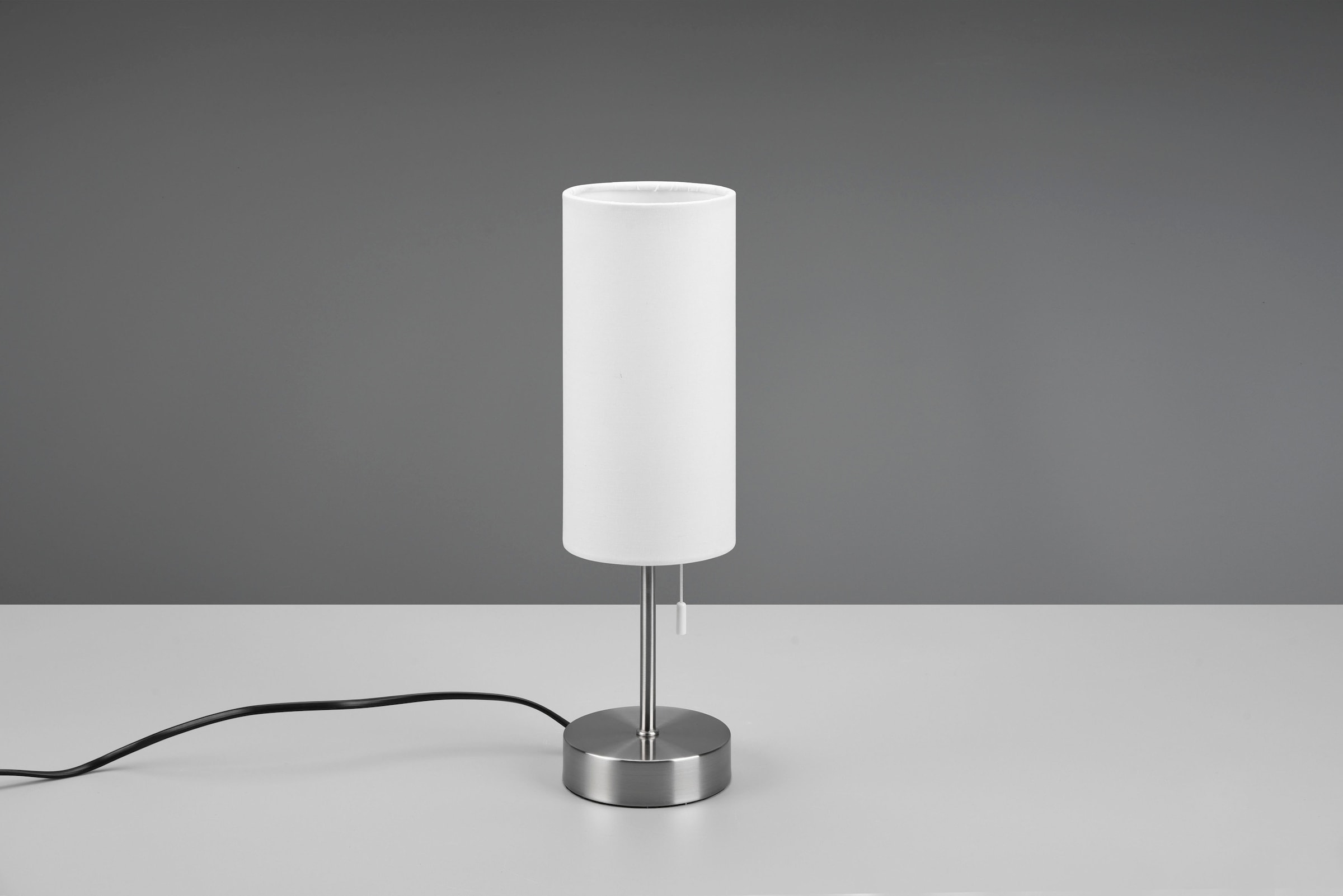 TRIO Leuchten Schreibtischlampe »Jaro«, 1 flammig, Leuchtmittel E27 | ohne Leuchtmittel, Tischleuchte mit USB-C Ladeanschluss, Zugschalter, exkl 1xE27 max 25W