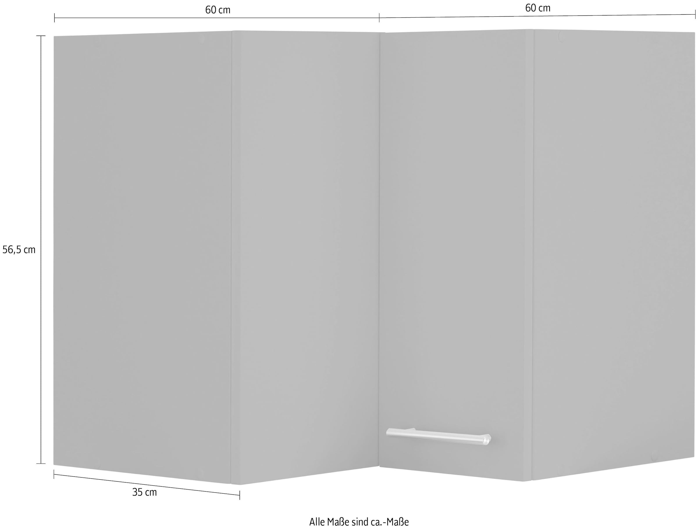 wiho Küchen Eckhängeschrank »Unna«, 60 cm breit