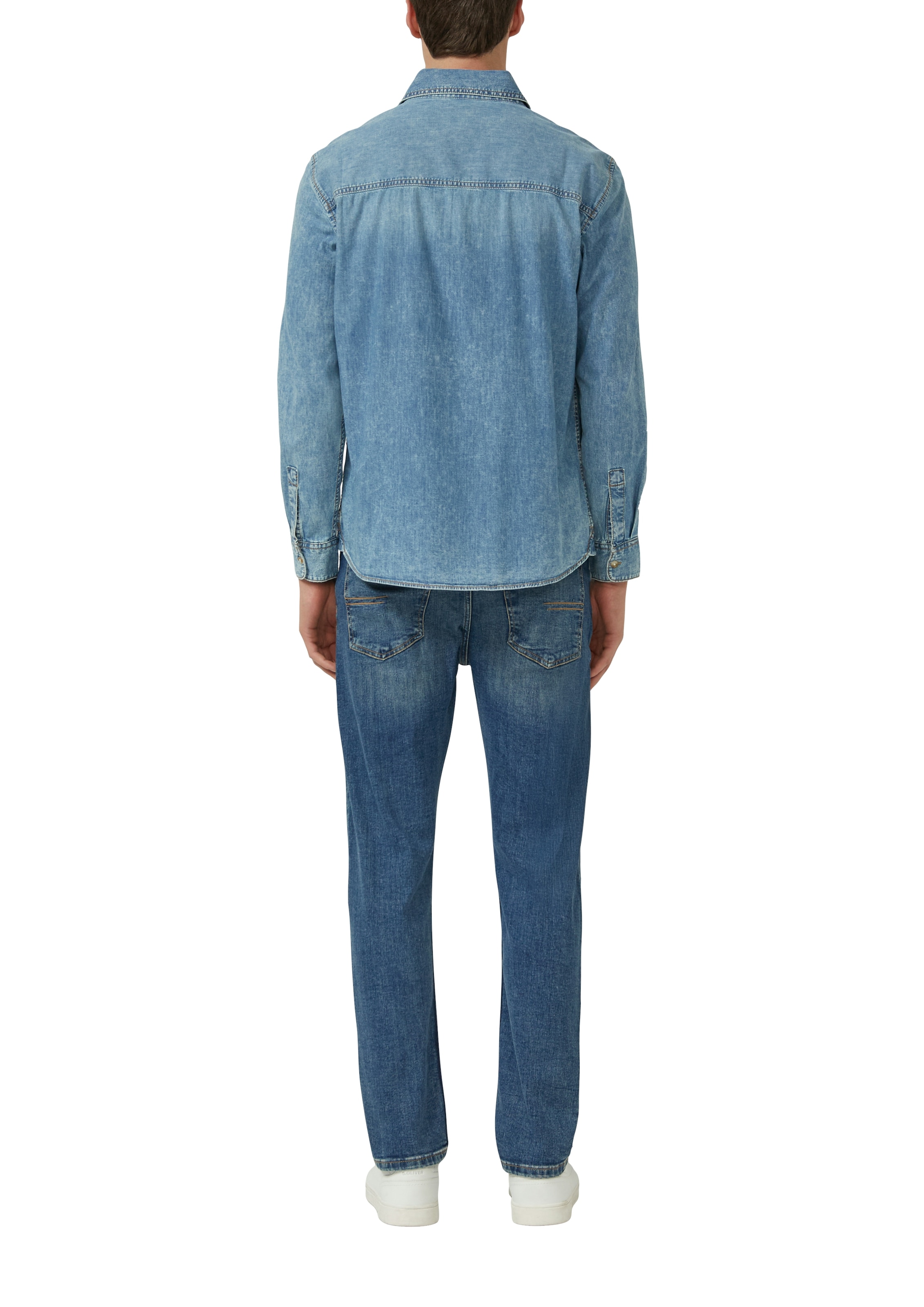 s.Oliver Jeanshemd mit Brusttaschen und aus reiner Baumwolle