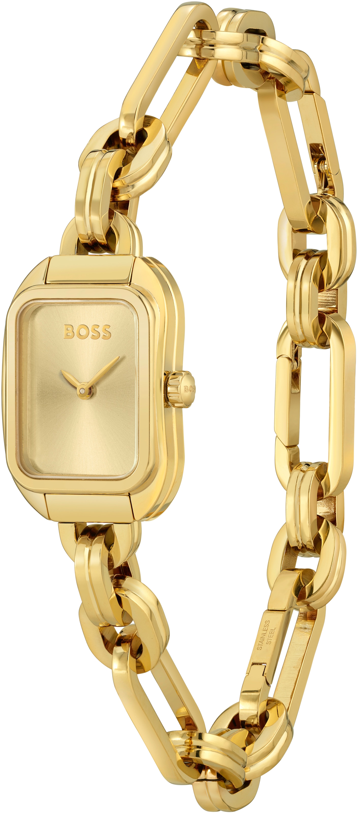 BOSS Quarzuhr »HAILEY«, Damenuhr, Armbanduhr, analog, Edelstahlarmband