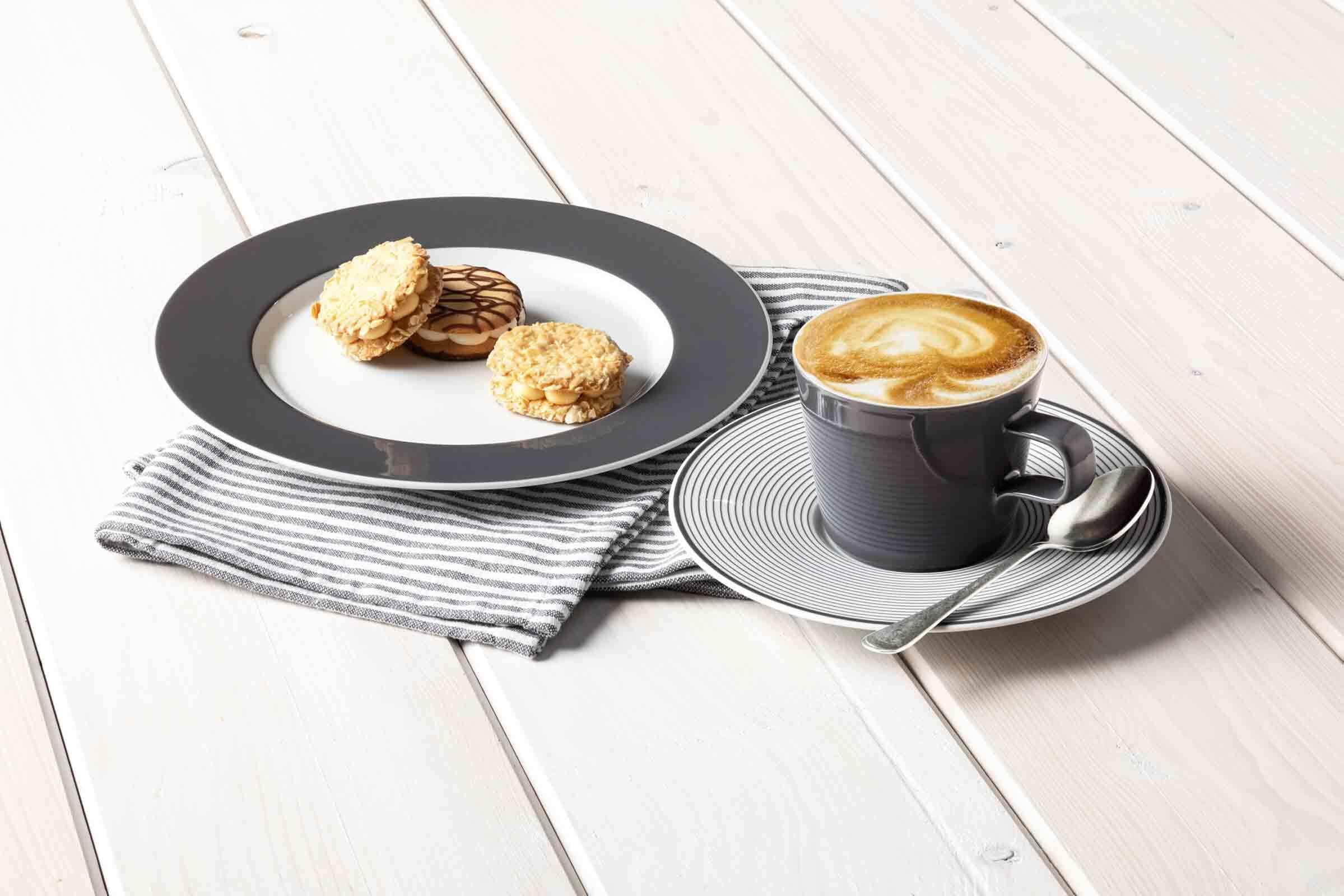 Seltmann Weiden Tasse »Cappuccino-/Teetassen No Limits Moments 0,26 l 6er Set weiß-grau«