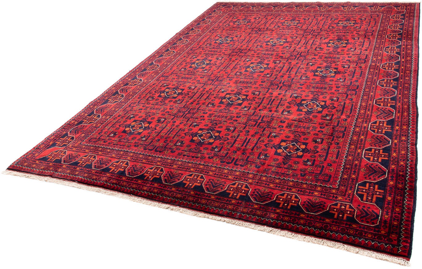 Orientteppich »Afghan - Kunduz - 301 x 205 cm - dunkelrot«, rechteckig, Wohnzimmer,...