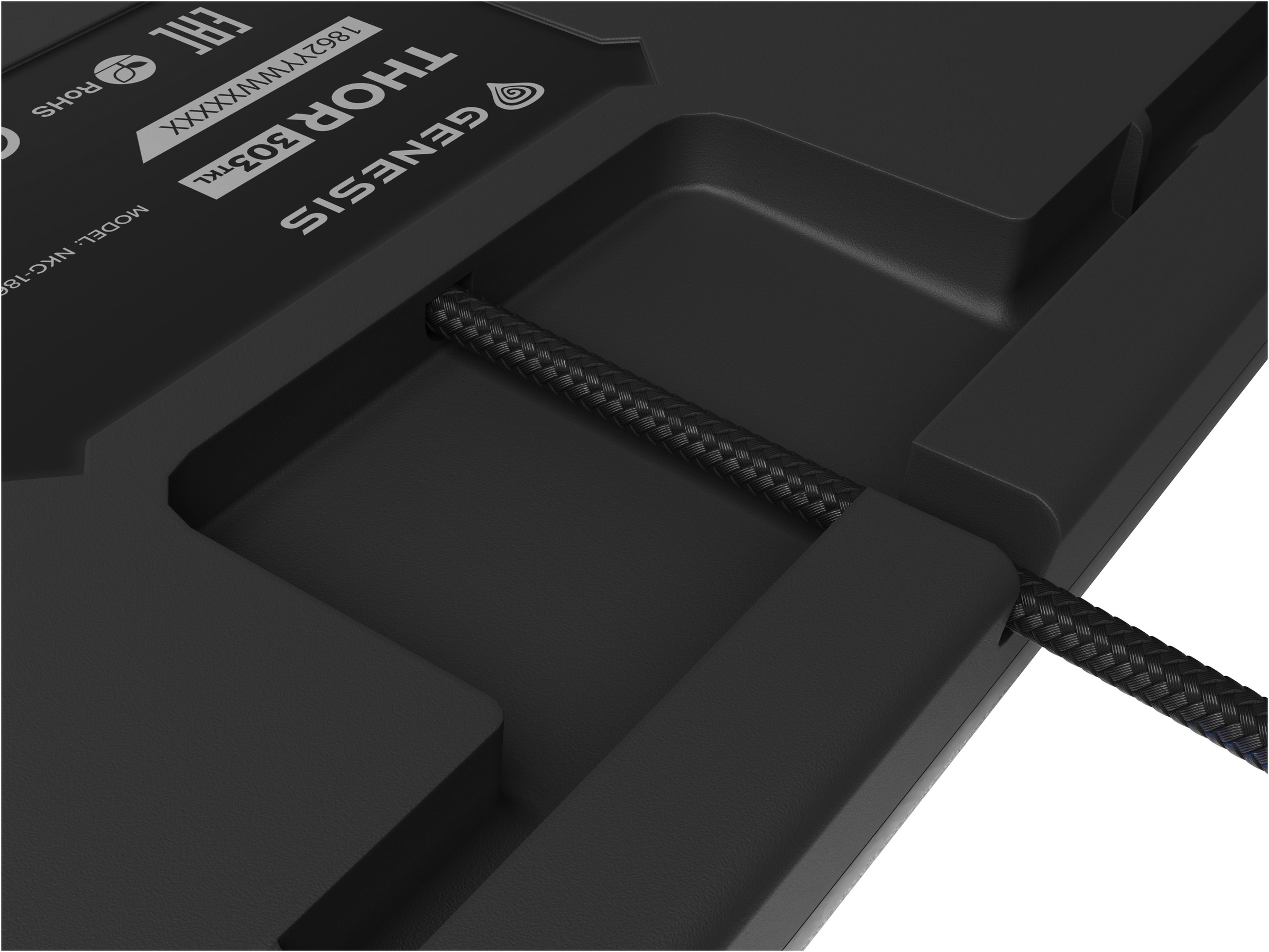 Genesis Gaming-Tastatur »THOR 303 TKL«, (Antirutsch-Füße-USB-Anschluss-Funktionstasten-Profil-Speicher-Windows-Sperrtaste-Multimedia-Tasten-Makrotasten)