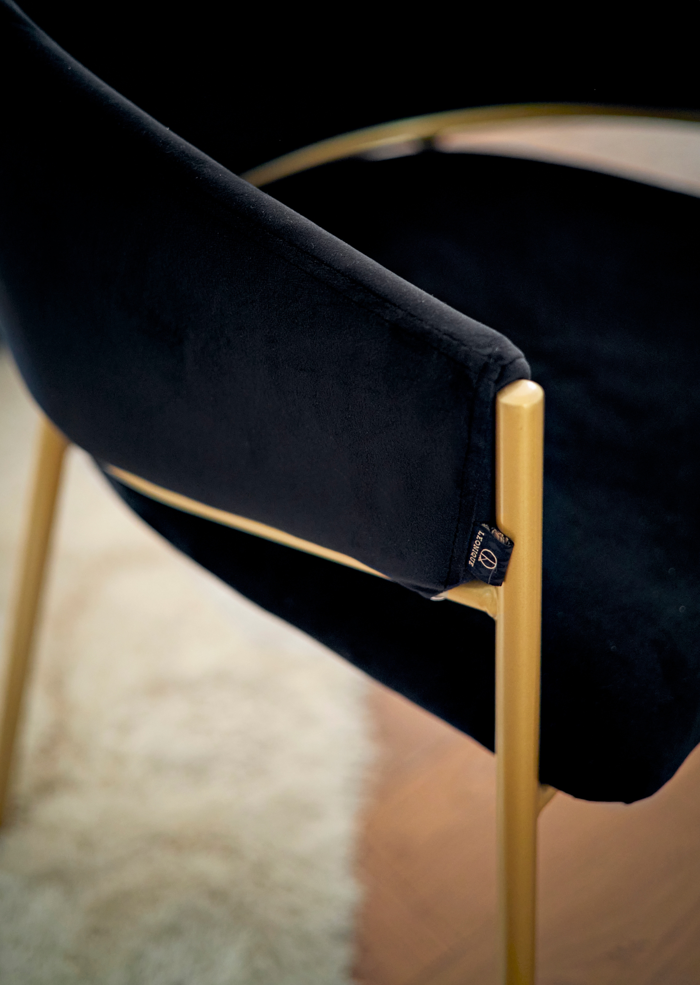 Esszimmerstuhl kaufen »Évreux«, Leonique online 2 Veloursstoff, mit St., Metallgestell, einem goldenen cm 49 Sitzhöhe