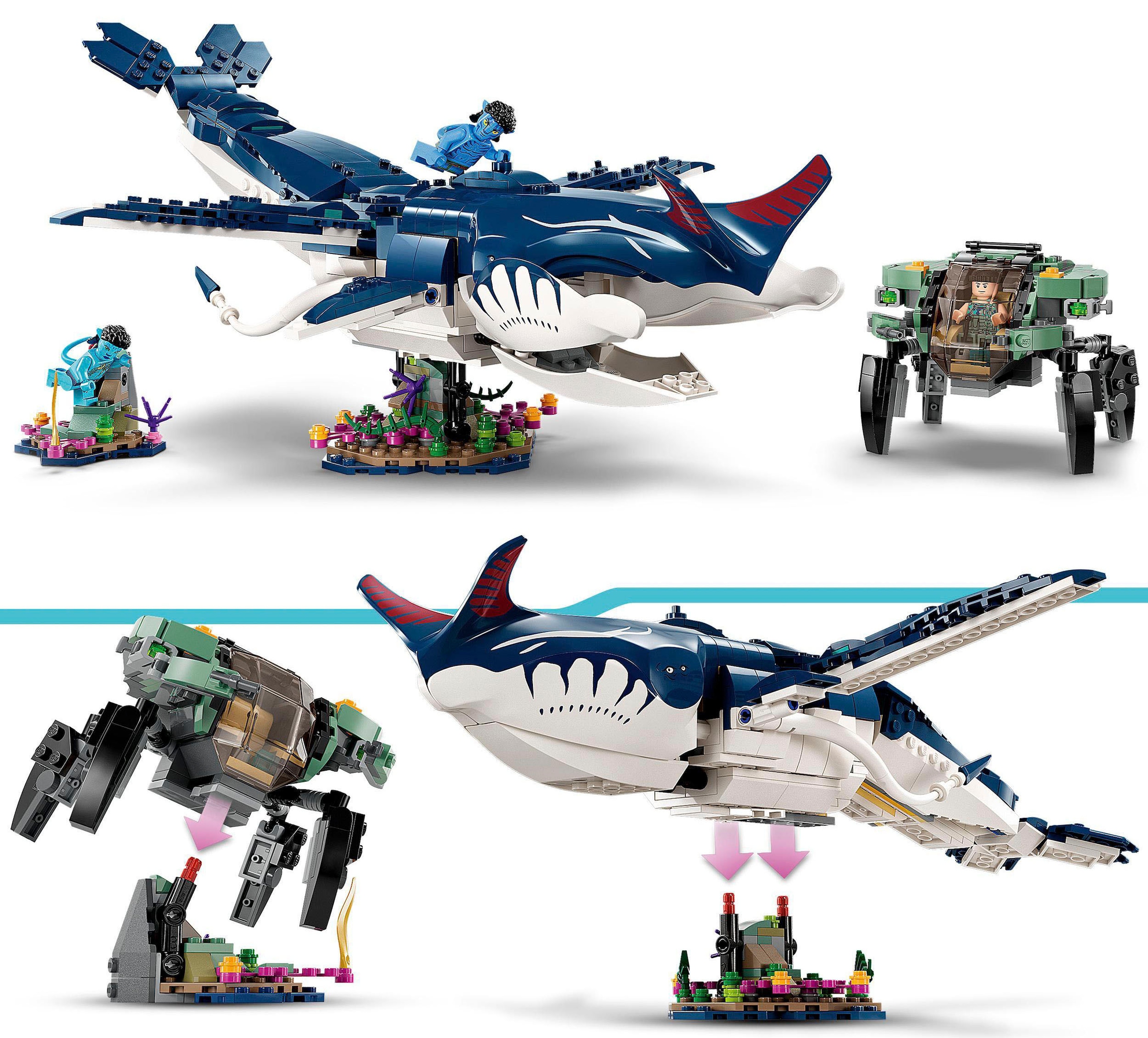 LEGO® Konstruktionsspielsteine »Payakan der Tulkun und Krabbenanzug (75579), LEGO® Avatar«, (761 St.), Made in Europe