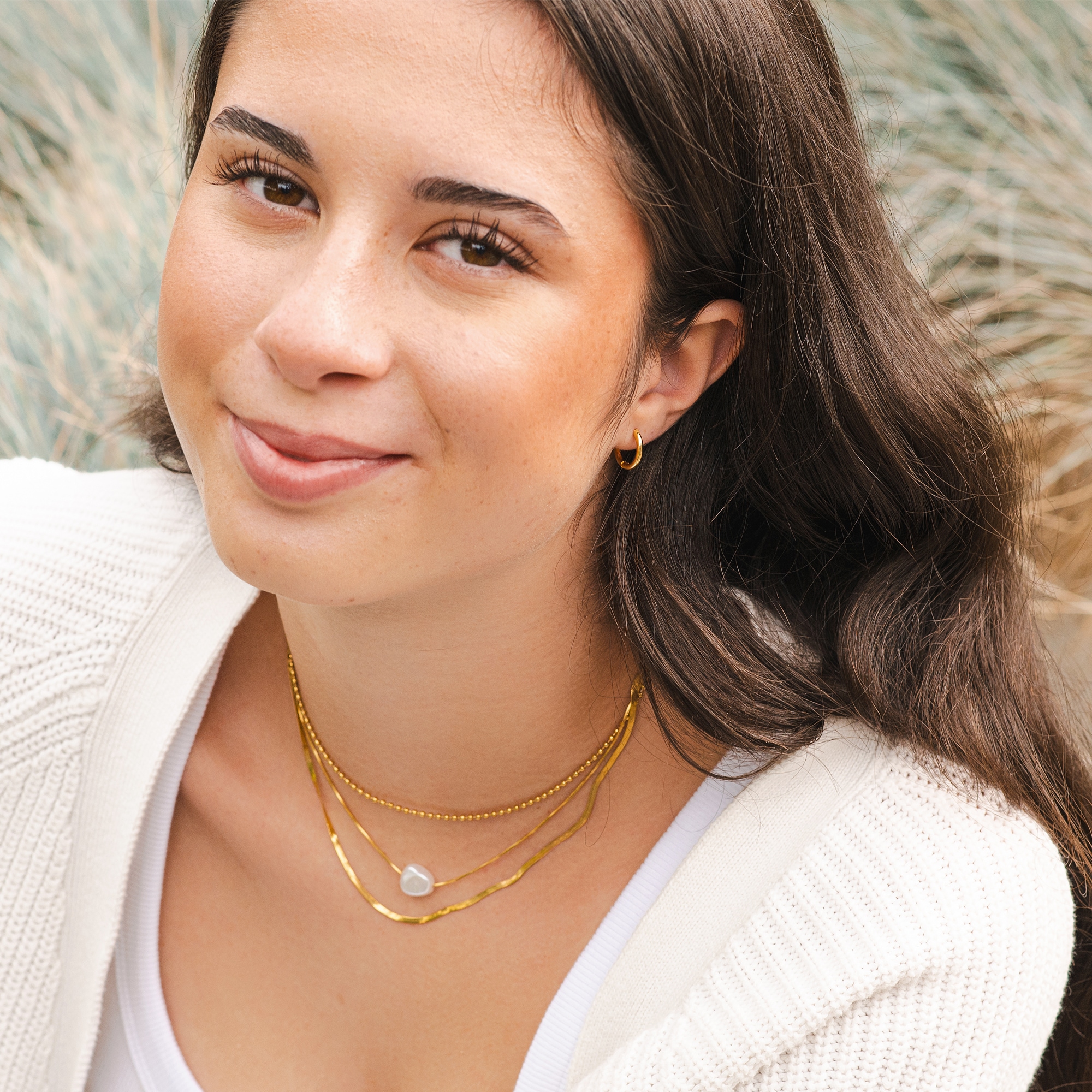 Adelia´s Paar Creolen »Damen Ohrringe ¿ Klappcreole aus Edelstahl«