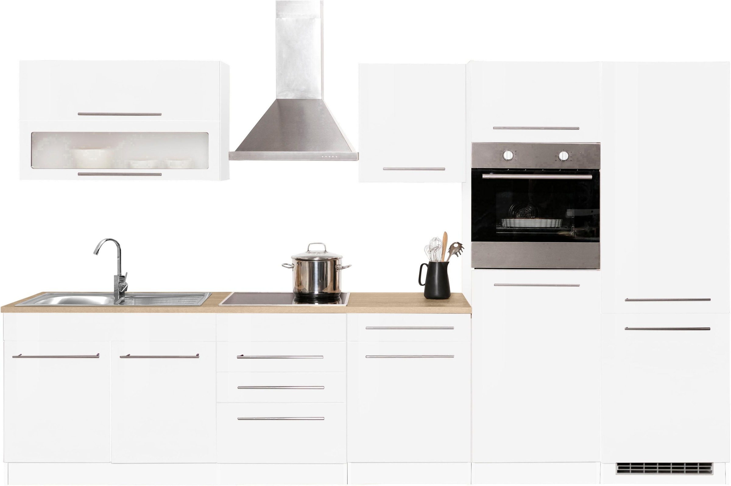 HELD MÖBEL Küchenzeile »Eton«, mit E-Geräten, Breite 330 cm bestellen im  OTTO Online Shop