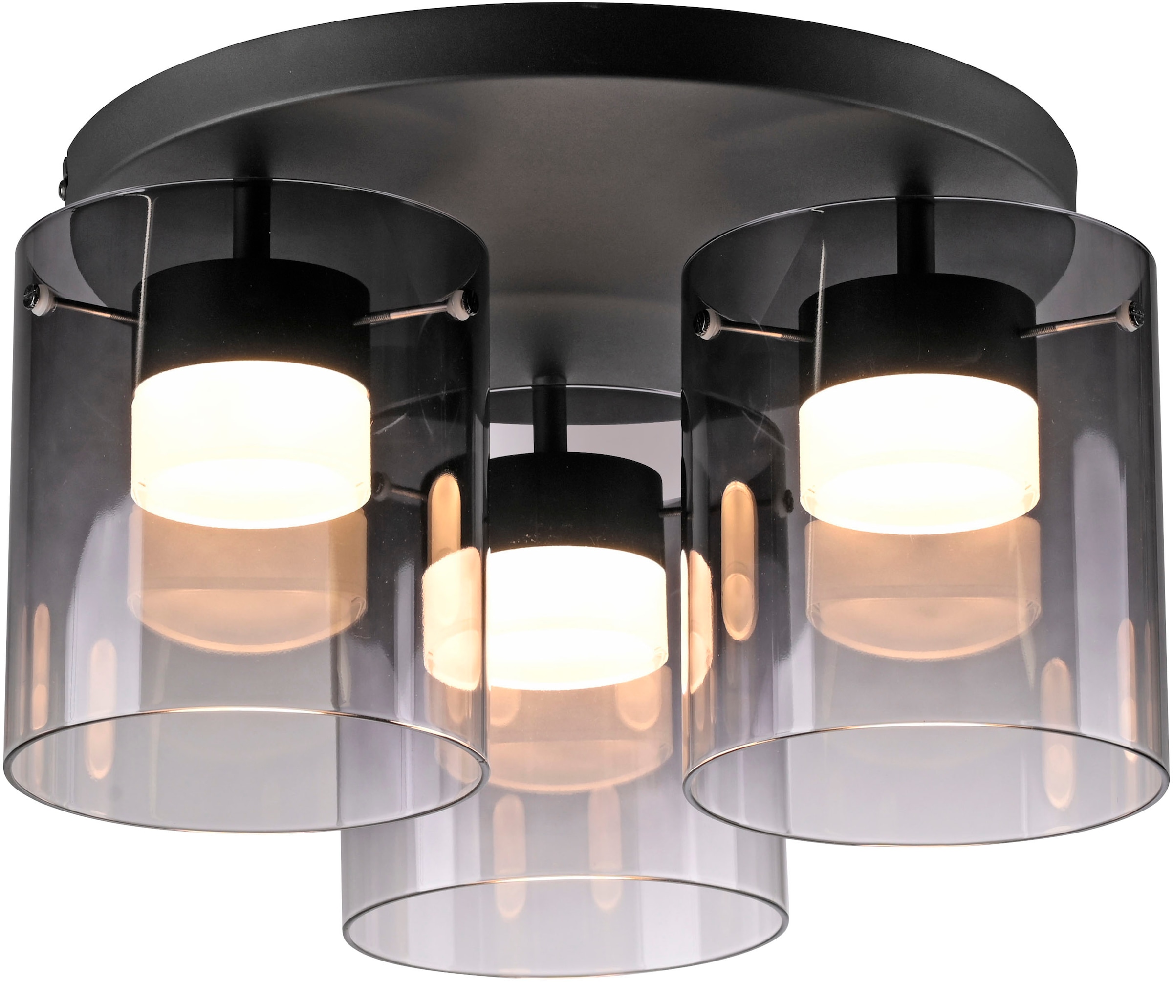 JUST LIGHT LED Deckenleuchte »ELIO« LED-Board 1 Stk. Warmweiß 3-Stufen Dimmer, Switchmo