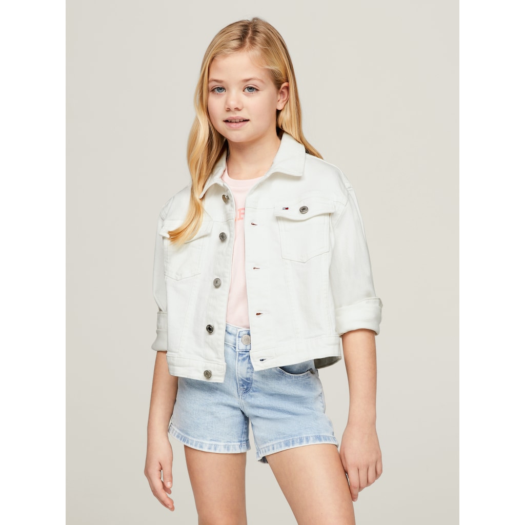 Tommy Hilfiger Jeansjacke »DENIM TRUCKER JACKET WHITE«