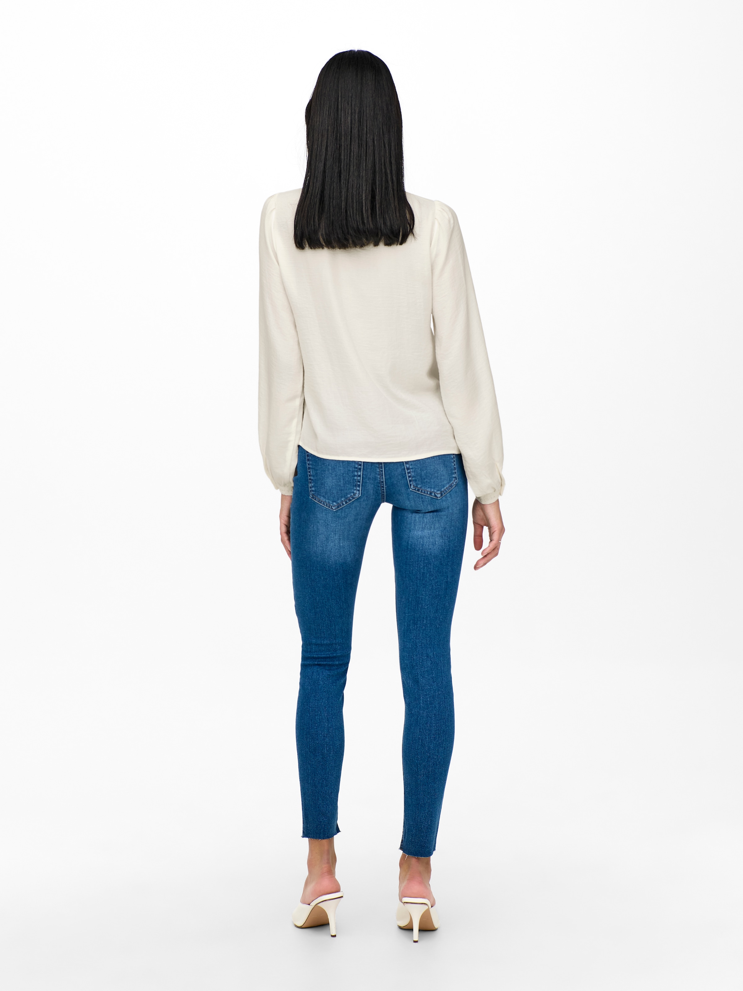 JDY Rüschenbluse »JDYELLIS L/S LACE SHIRT WVN NOOS«