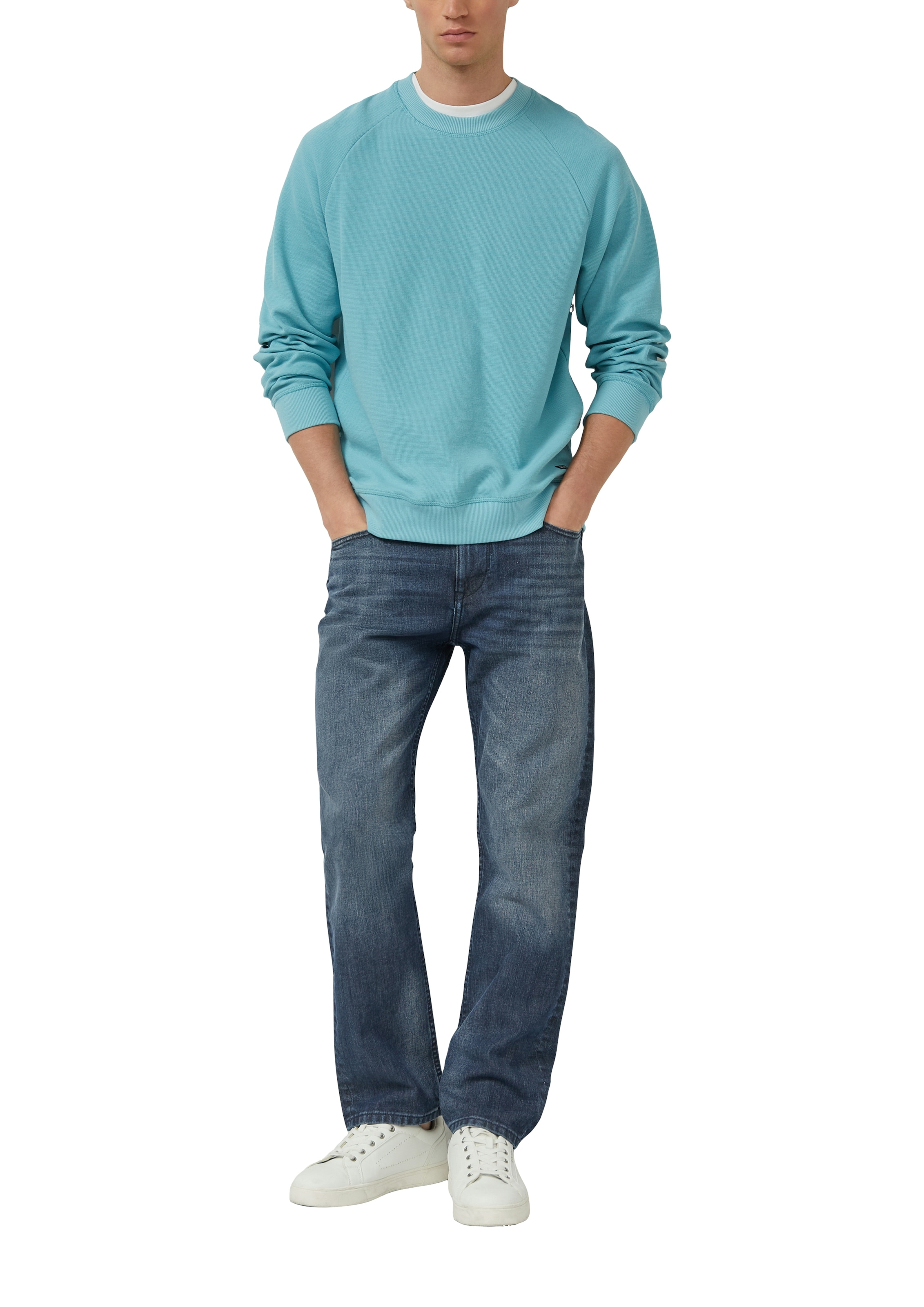 s.Oliver Sweatshirt , unifarben, aus reiner Baumwolle
