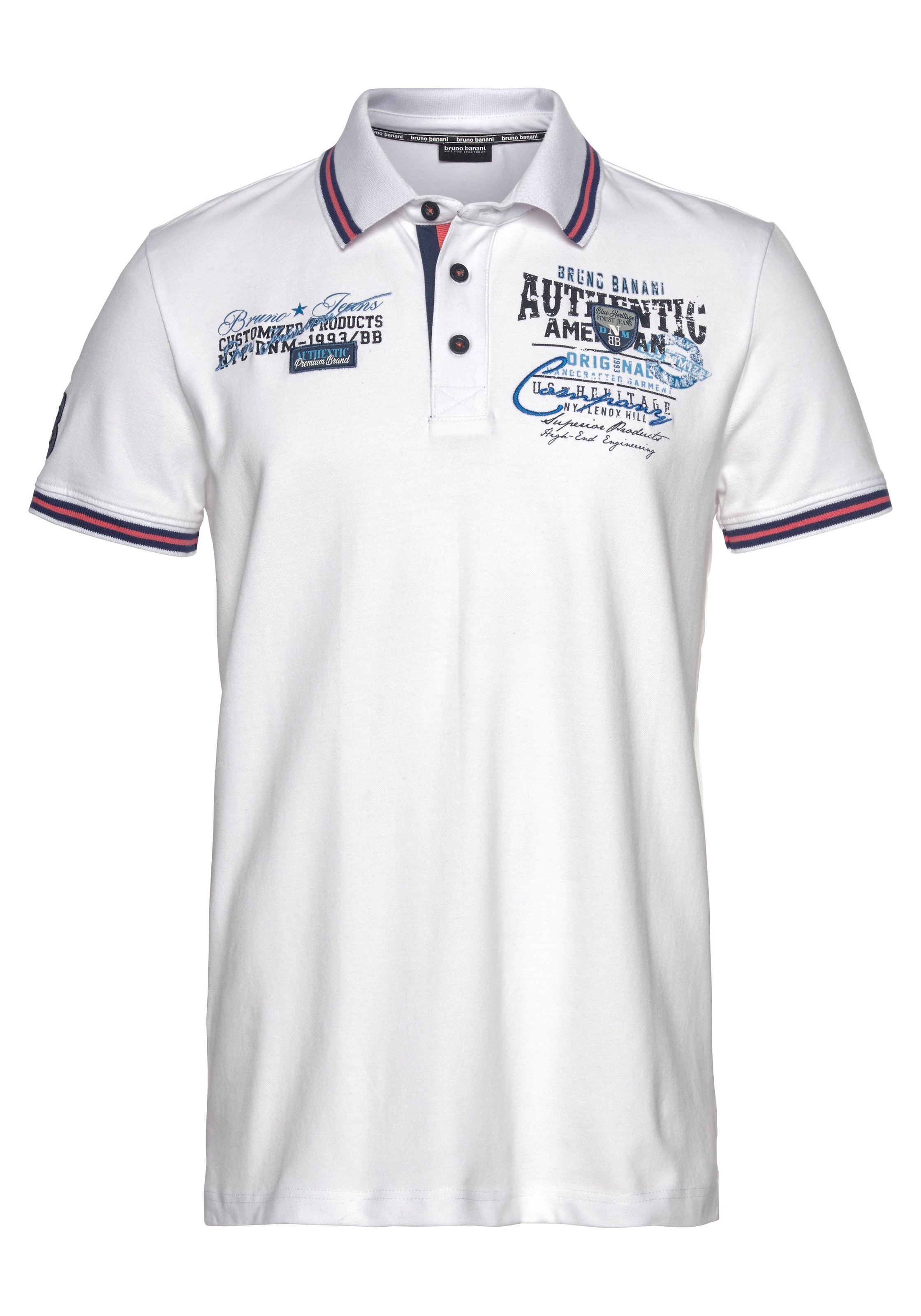 Bruno Banani Poloshirt, Kurzarm, körpernahe Passform, aus Baumwollmischung