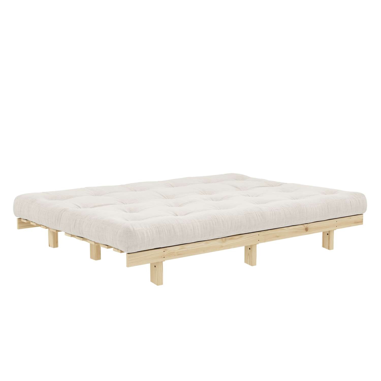 Karup Design Schlafsofa »Lean 200 Schlafsofa, Gästebett, Sofa mit Futonmatratze«, (2 St.), Inkl. Futonmatratze, Liegefläche 130x200 cm, FSC® zertifizierte Kiefer
