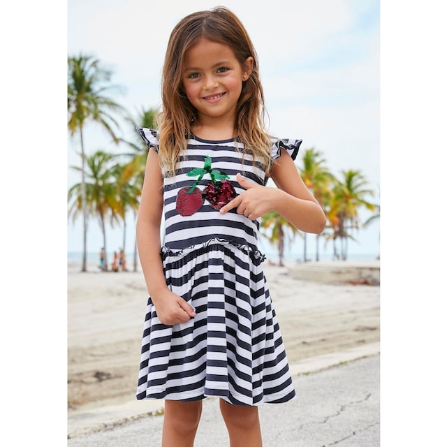 KIDSWORLD Jerseykleid »für kleine Mädchen«, mit Wendepailletten kaufen bei  OTTO