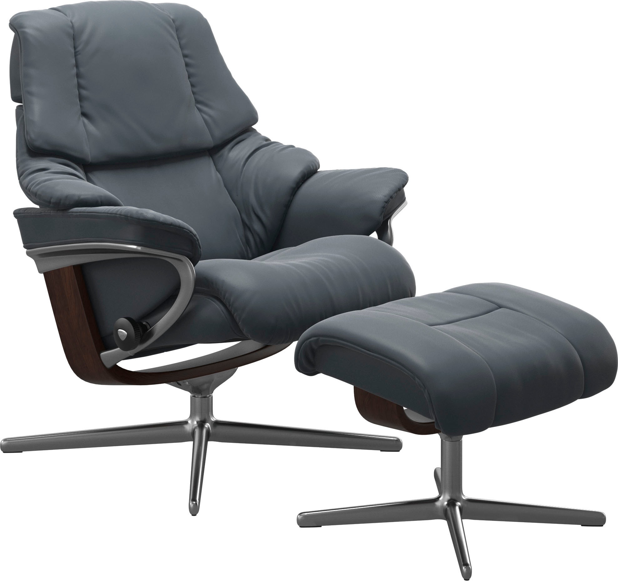 Stressless® Relaxsessel »Reno«, mit Cross Base, Größe S, M & L, Holzakzent Braun