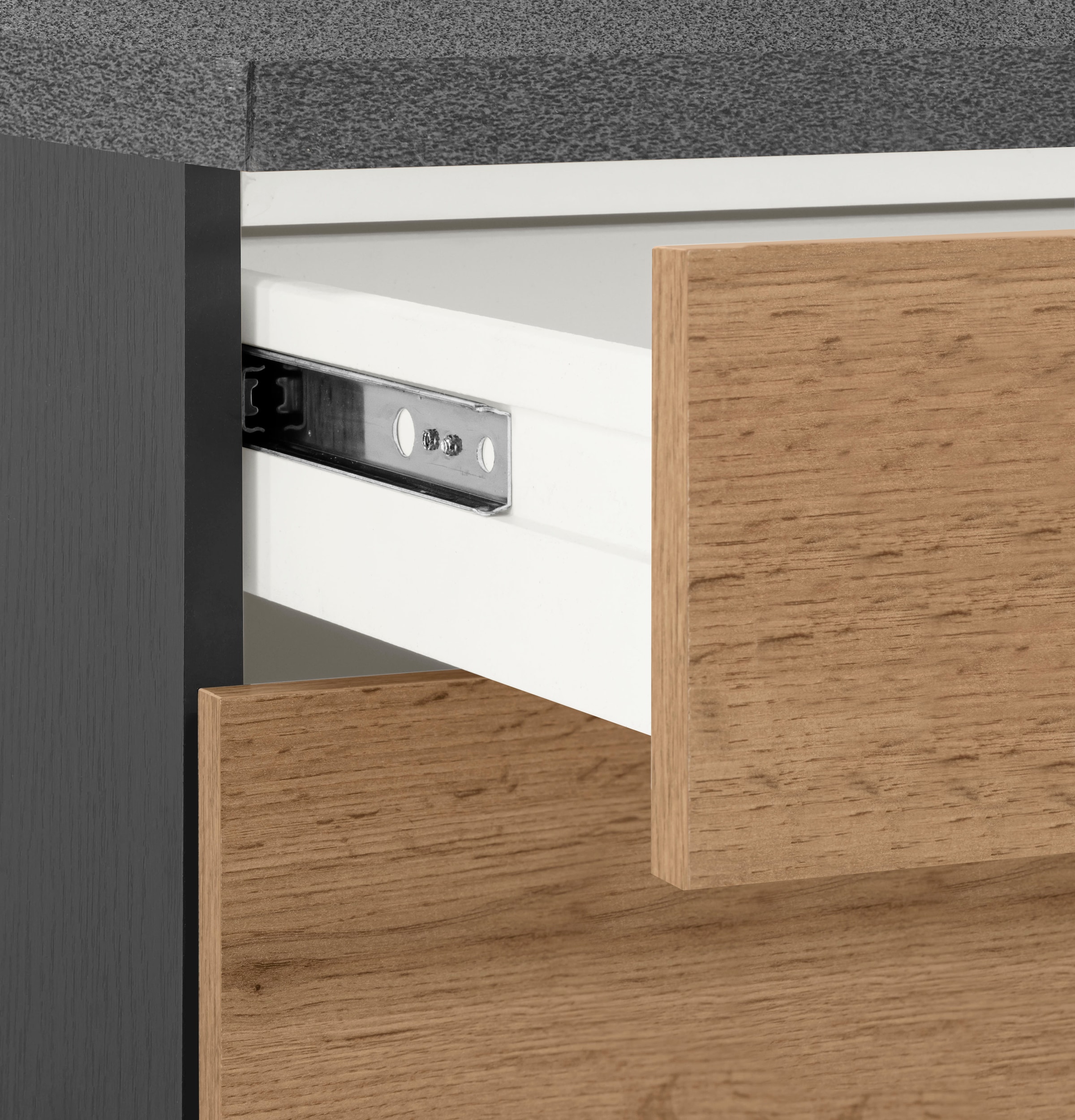 KOCHSTATION Winkelküche »KS-Colmar« ohne E-Geräte, Stellbreite 210/300 cm