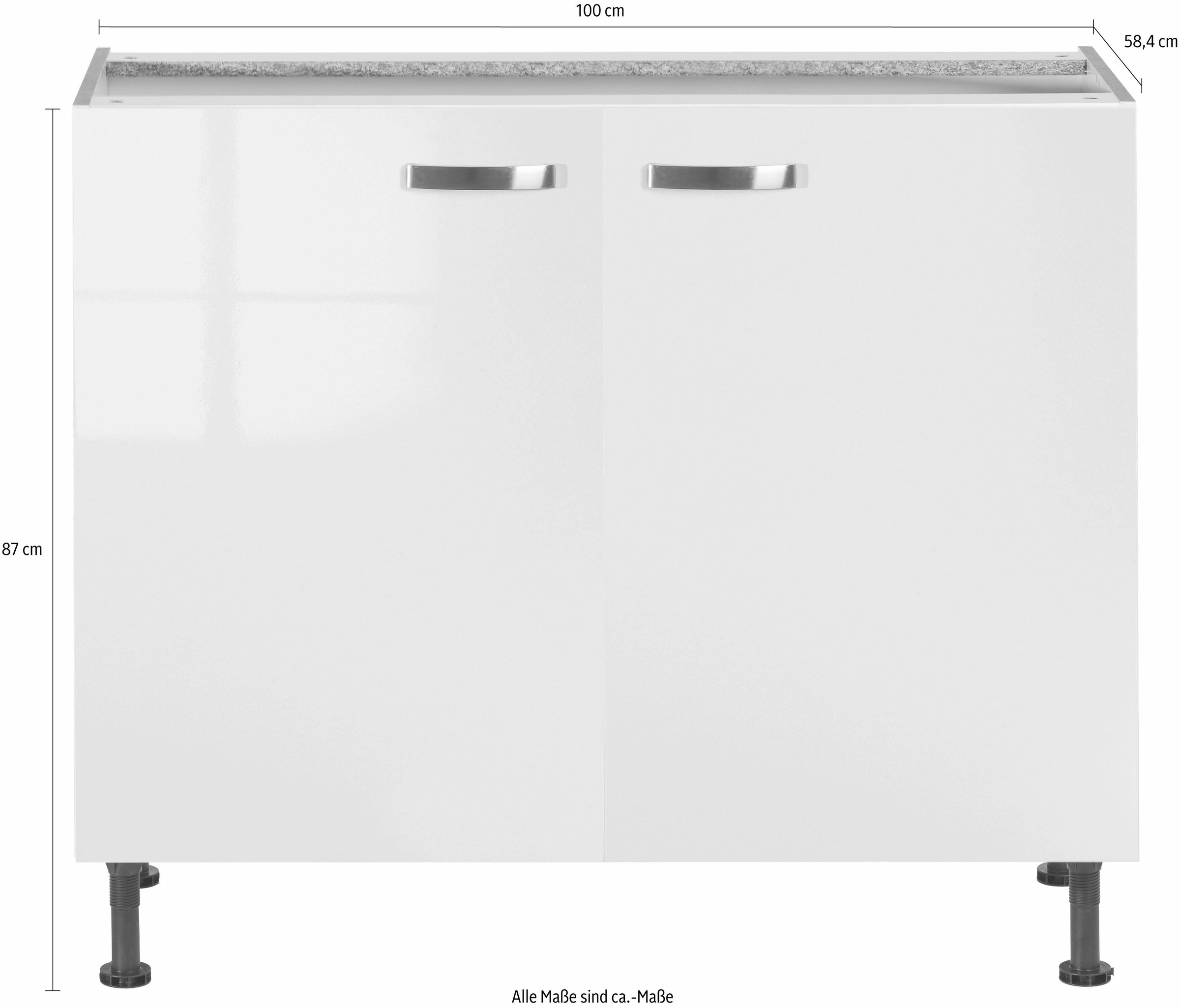 KOCHSTATION Unterschrank »KS-Cara«, Breite 100 cm