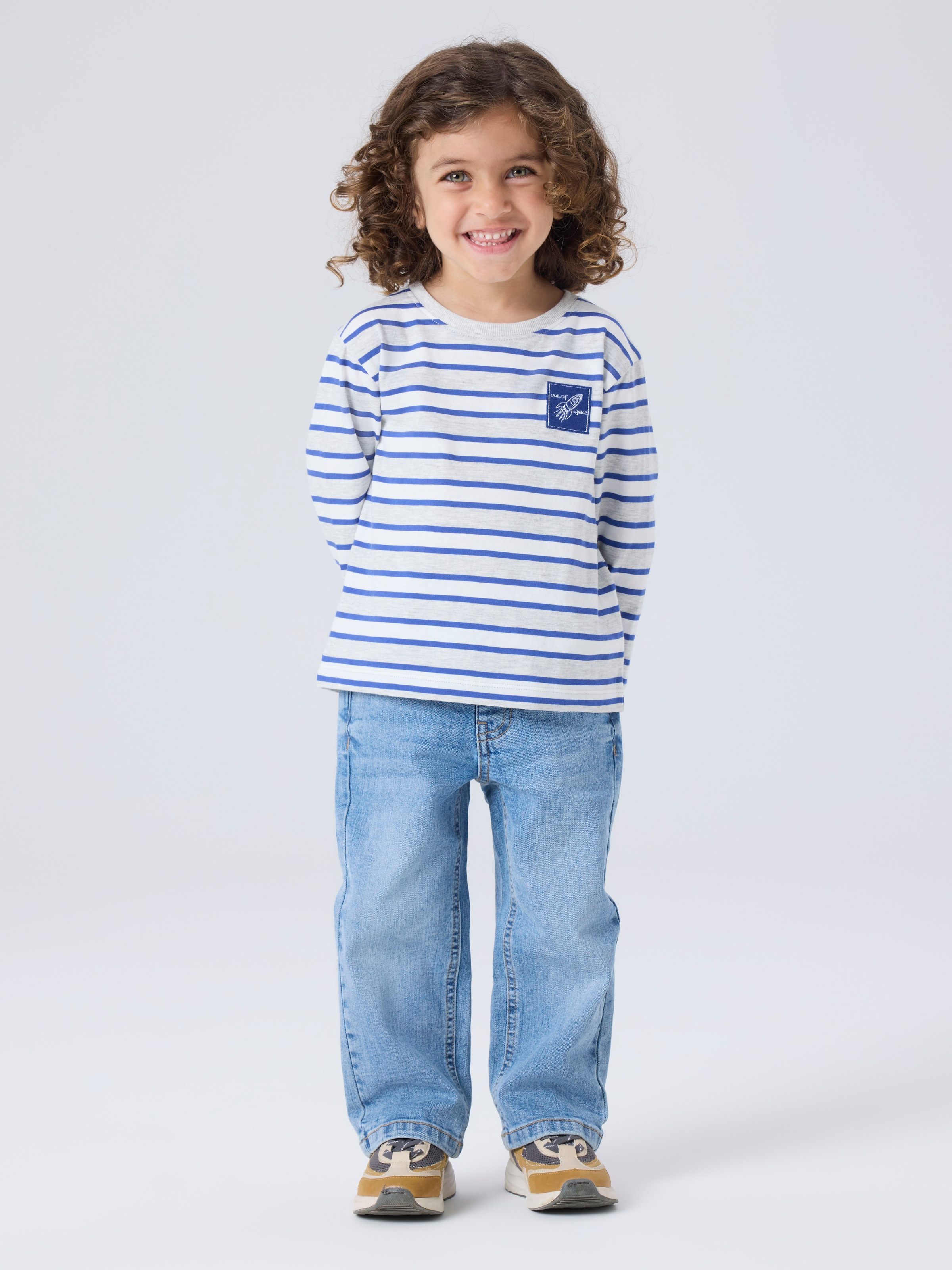 Name It Langarmshirt »NMMKRISTIAN LS NREG TOP PB« Baumwolle, regular fit