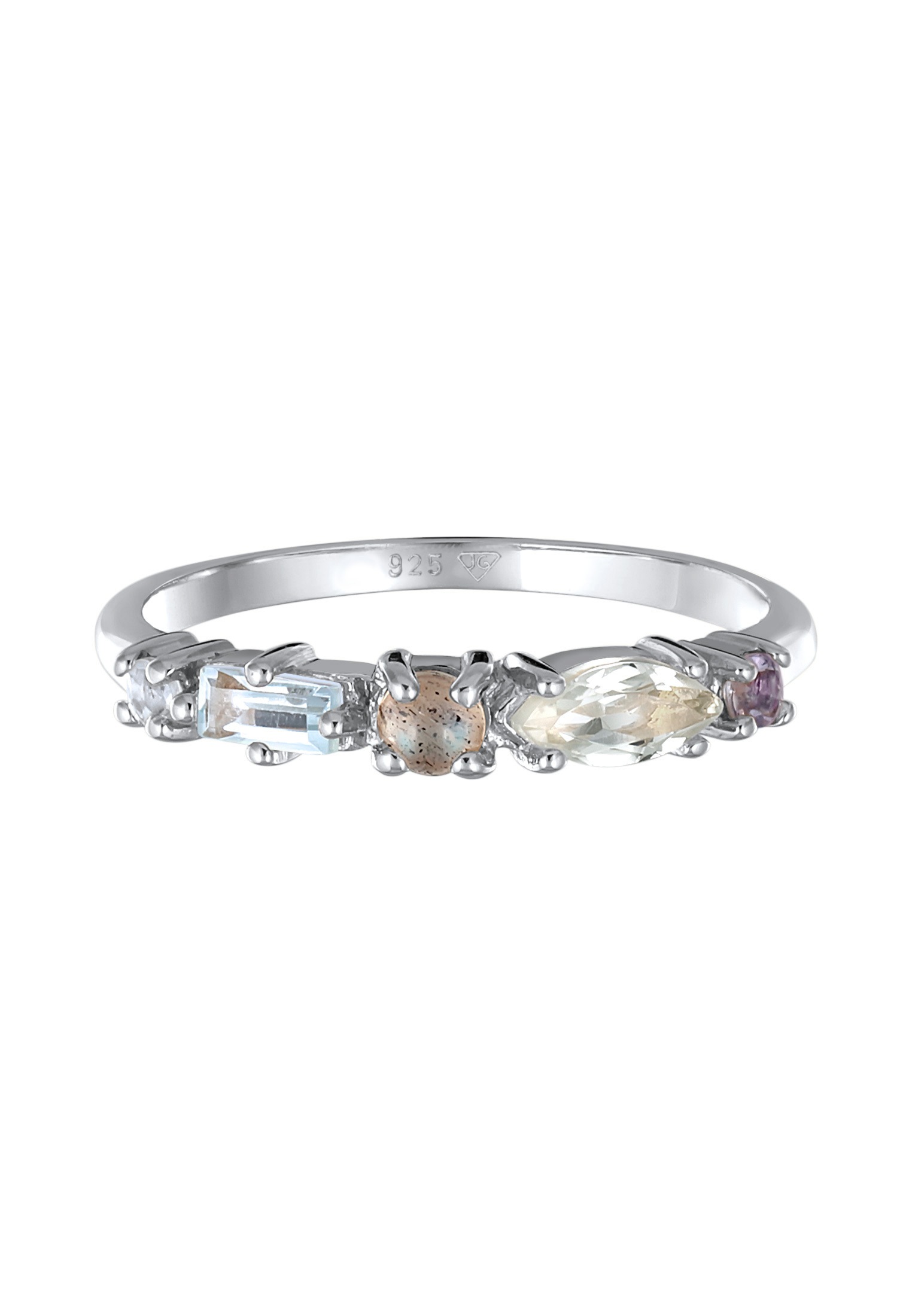 Elli Premium Silberring »Ring Memoire Edelstein Ring 925 Silber«