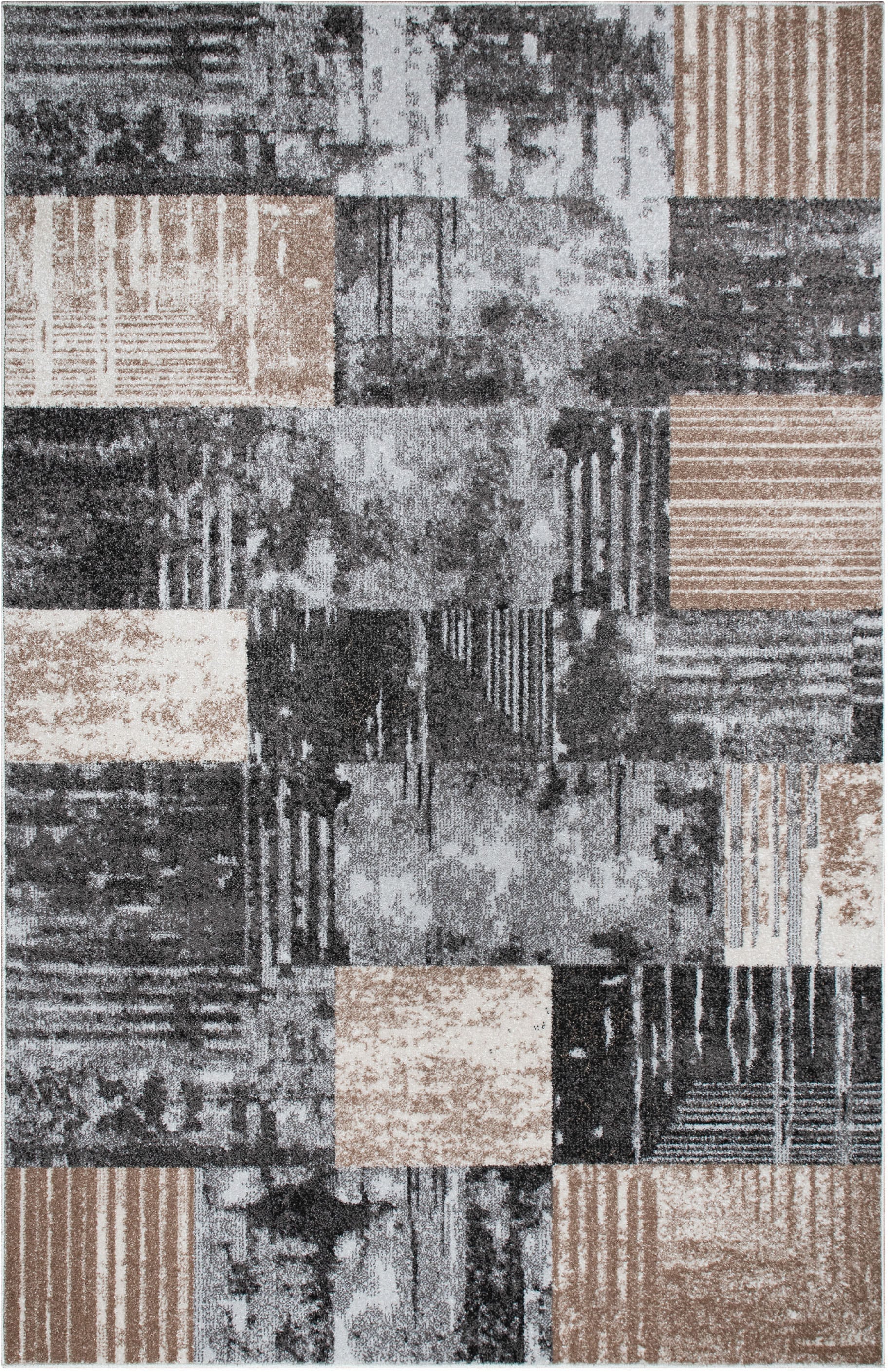 OTTO home Teppich »Lunari«, rechteckig, 9 mm Höhe, Karo-Design, modern, geometrisches Muster, weiche Haptik