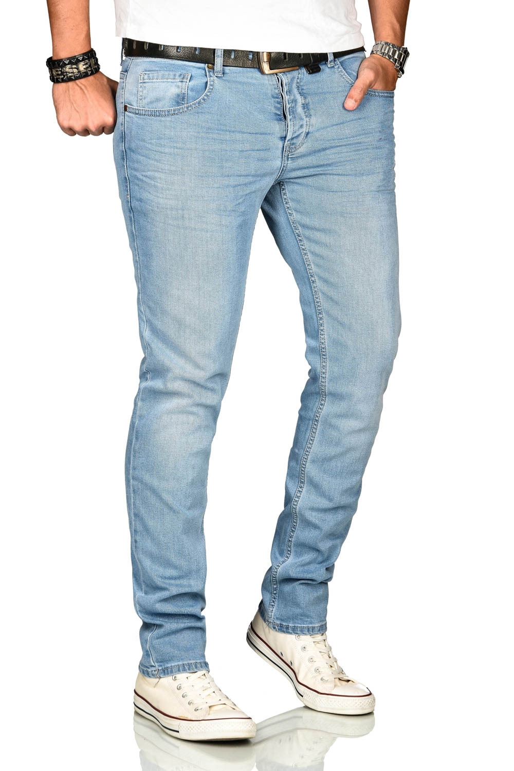 Alessandro Salvarini Stretch-Jeans »A. Salvarini Herren Jeans Blau Multi AS170-AS174«