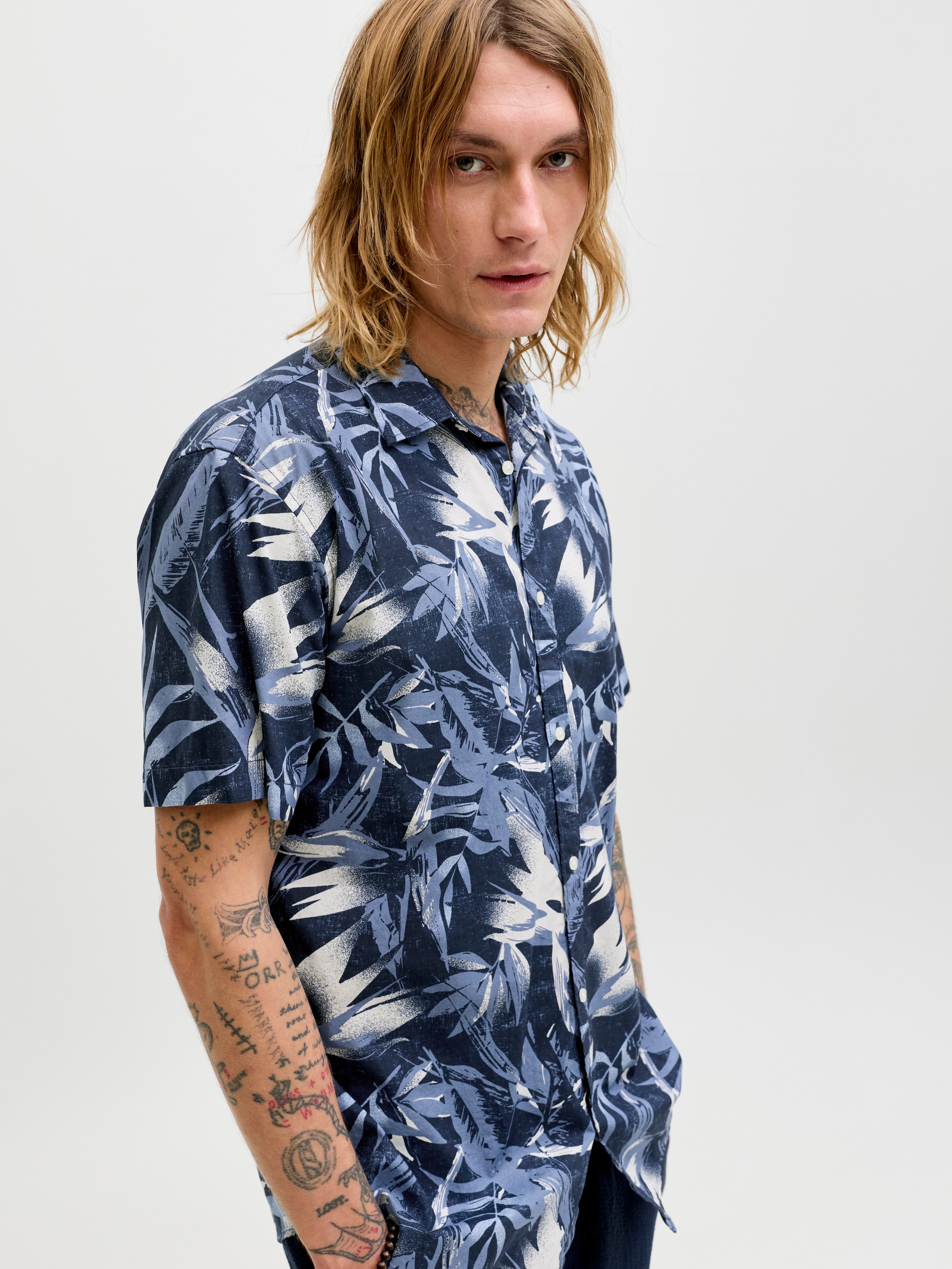 Jack & Jones Kurzarmhemd »JJHONOLULU AOP SHIRT SS«