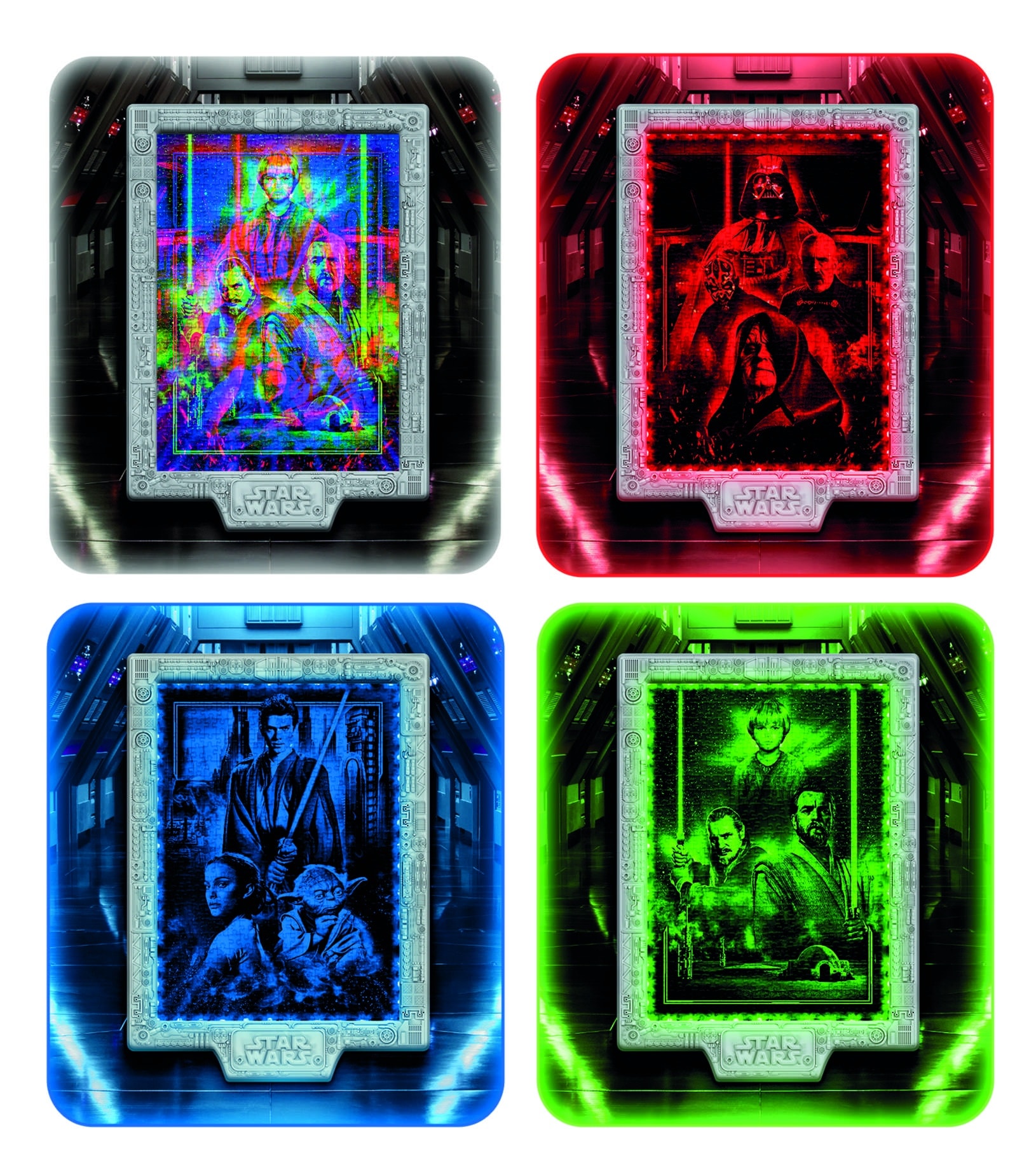 Clementoni® Puzzle »Star Wars - The Metamorphic Art Collection Episode 1-2-3« Mit Licht; Made in Europe