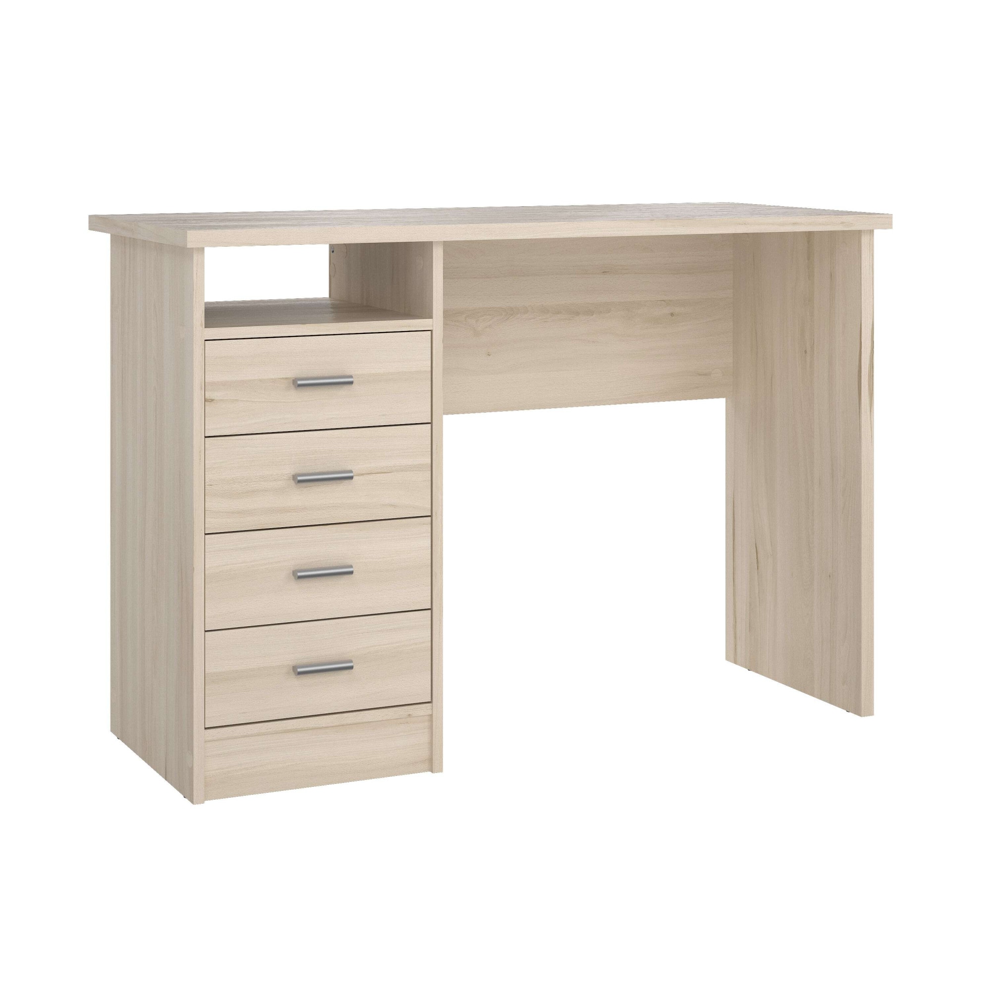 INOSIGN Schreibtisch »Funktion Plus, Arbeitstisch, Bürotisch«, Computertisch mit 4 Schubladen und 1 offenen Fach, Breite 110 cm