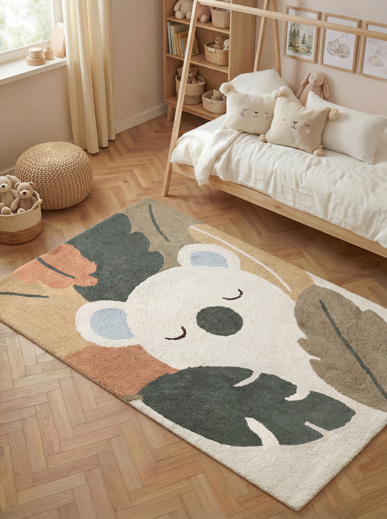 HANSE Home Kinderteppich »Rio« rechteckig 10 mm Höhe Waschbar, Handgemacht, Baumwolle, Rutschfest Spielteppich Kinderzimmer