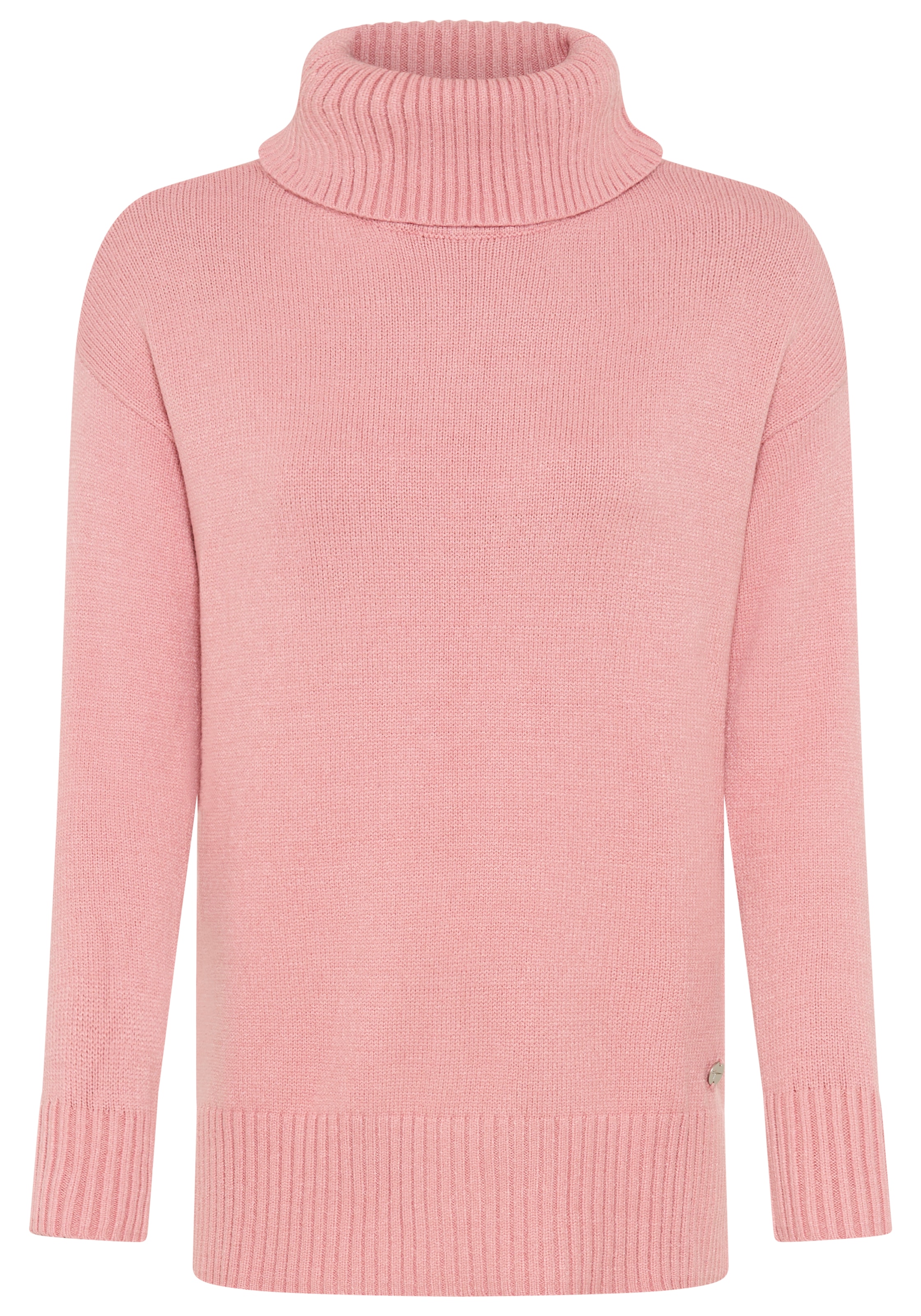 Tamaris Rollkragenpullover in lässiger Form mit seitlichen Schlitzen