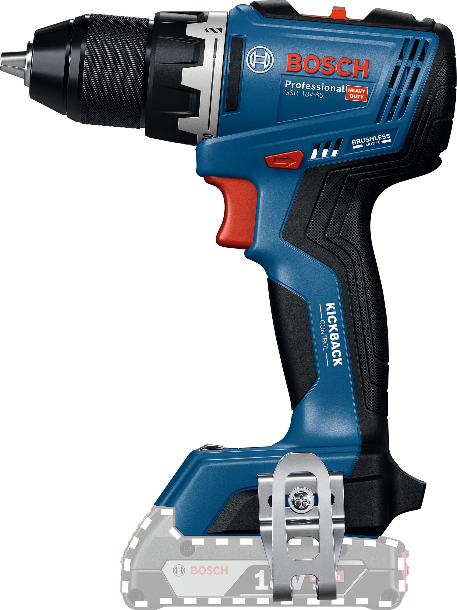 Bosch Professional Akku-Bohrschrauber »»GSR 18V-65««, in L-BOXX-Koffer, ohne Akku, ohne Ladegerät
