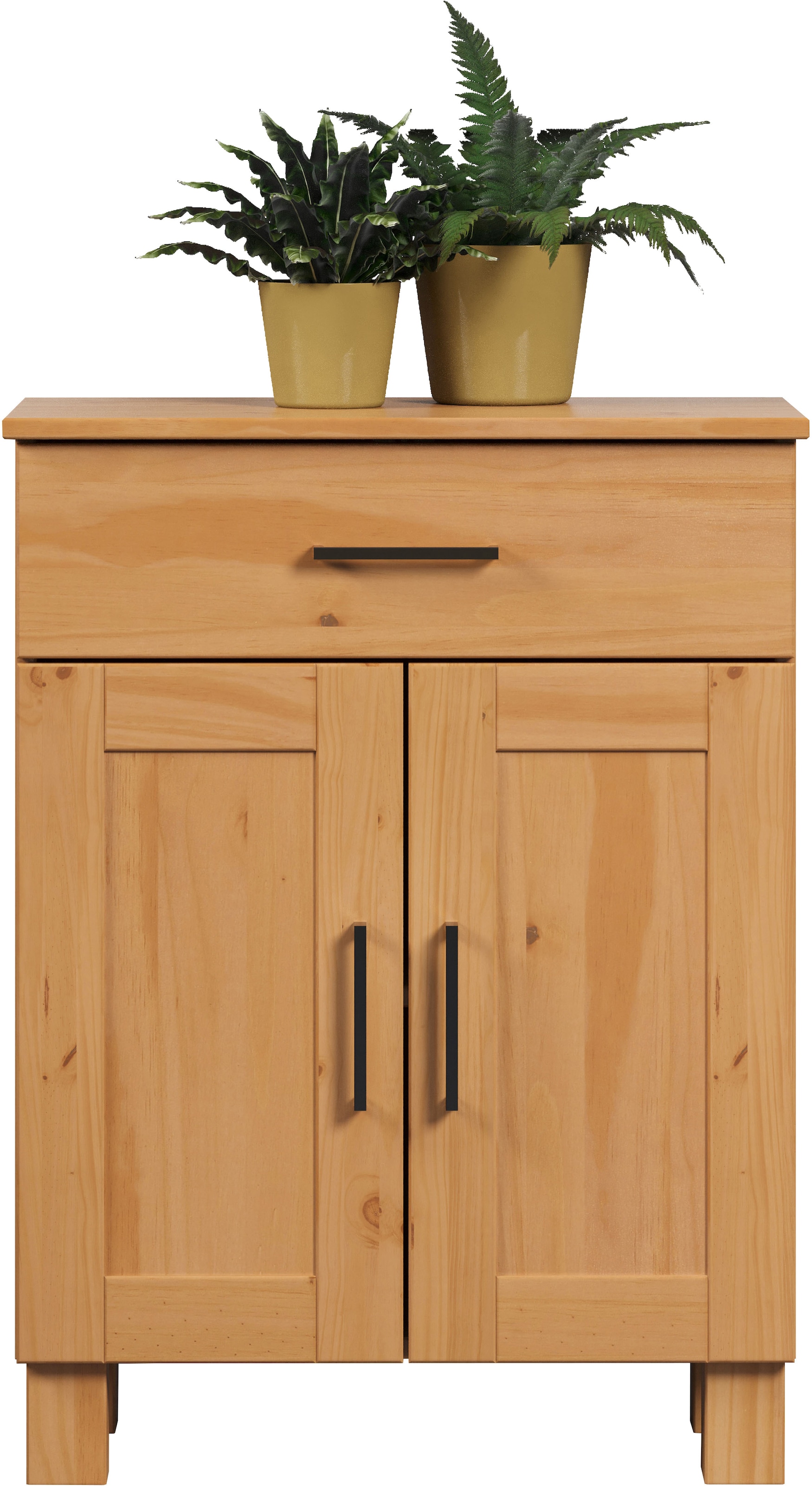 welltime Unterschrank »Ulea« 1 Stk. tlg. Badkommode aus Massivholz mit breitem Schubfach - (B/T/H) 60/30/80 cm