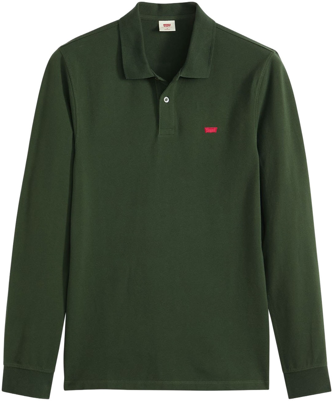 Levi's® Langarm-Poloshirt, mit Logo Stickerei